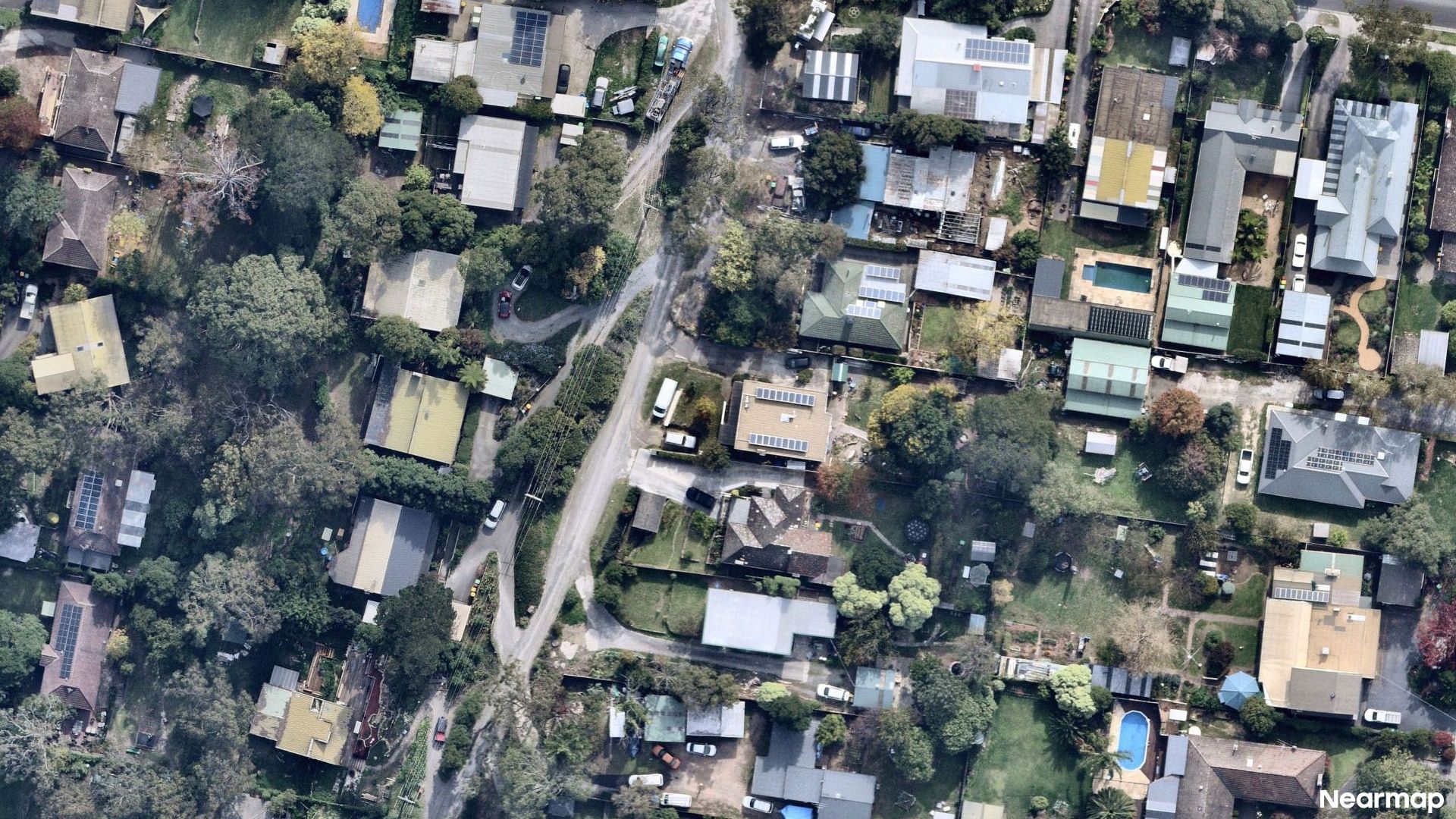 Vertical aerial view