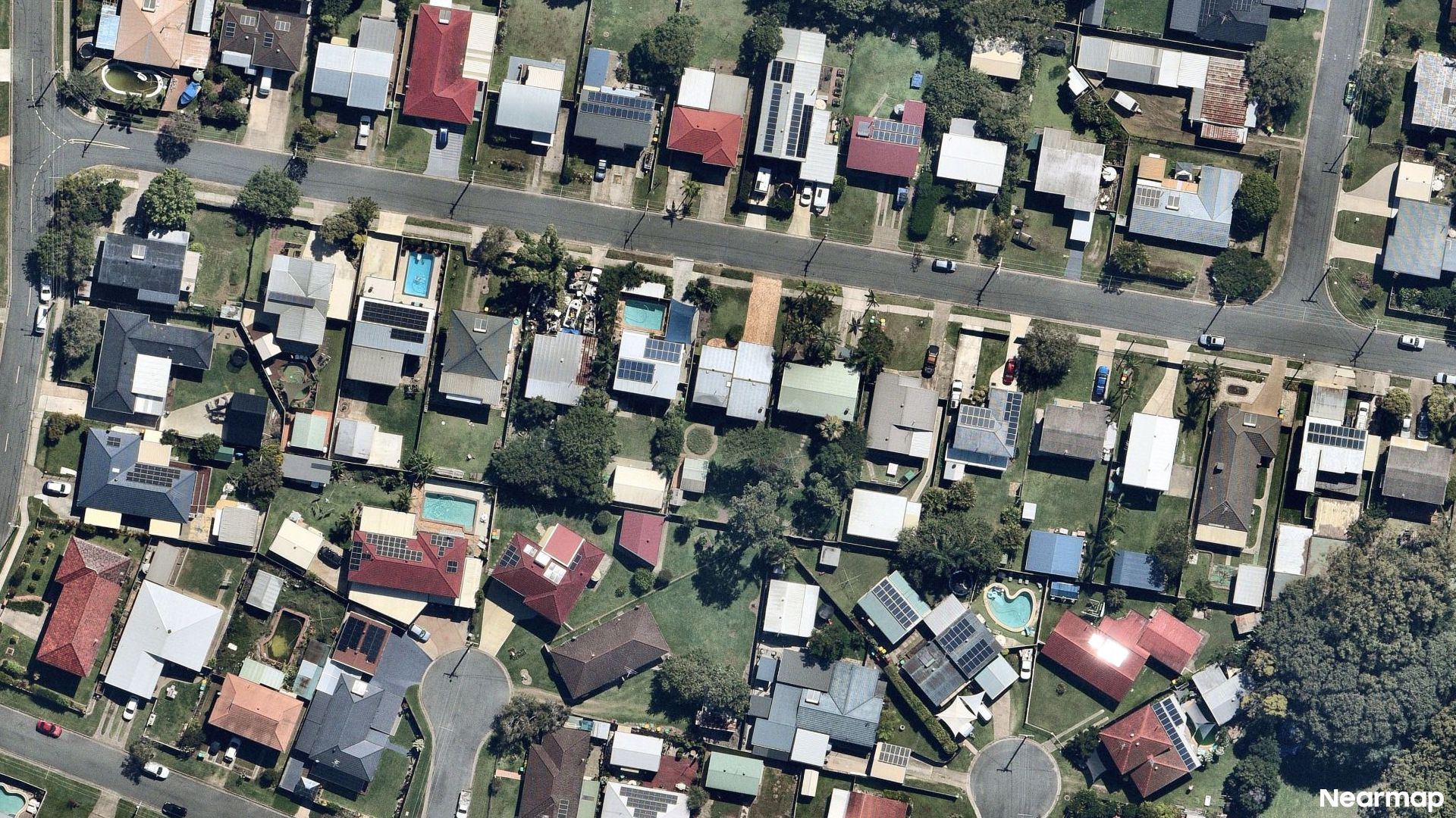 Vertical aerial view