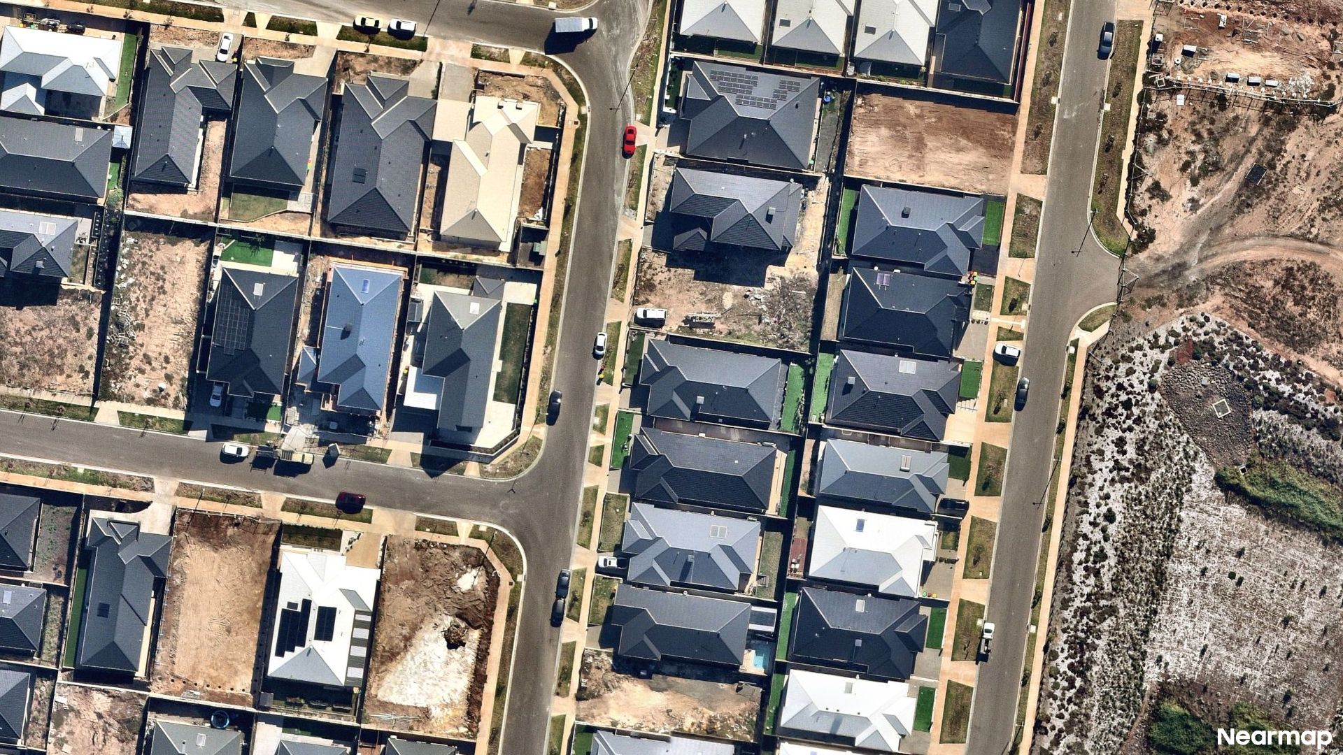 Vertical aerial view