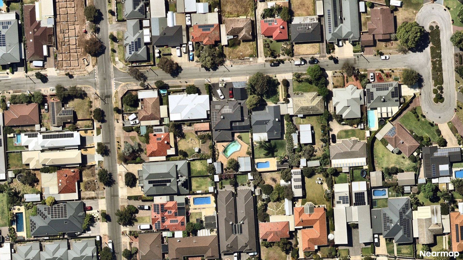Vertical aerial view