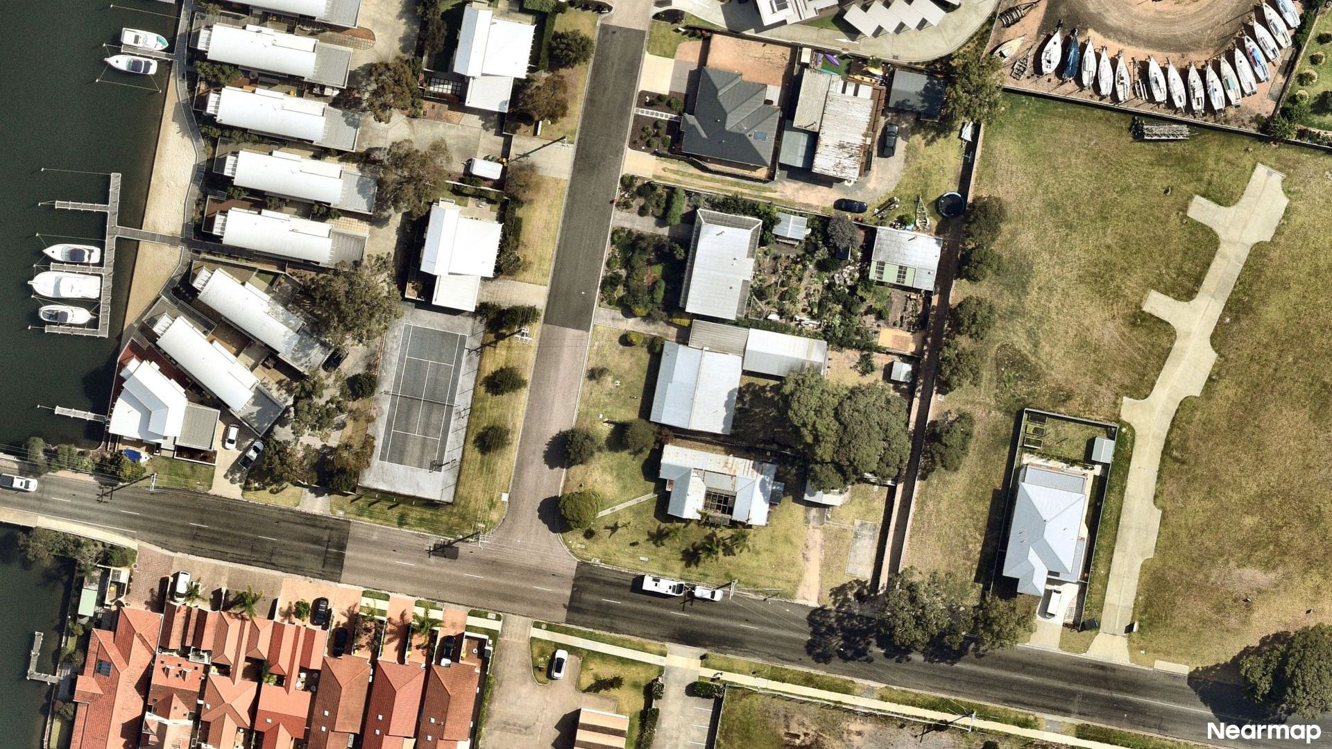 Vertical aerial view