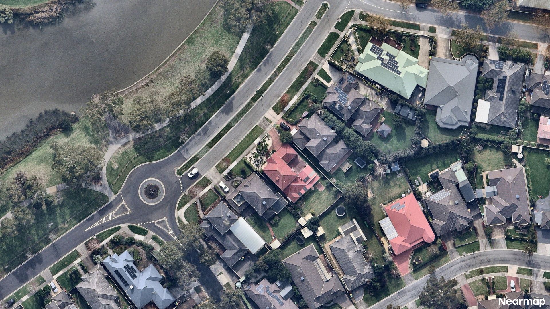 Vertical aerial view