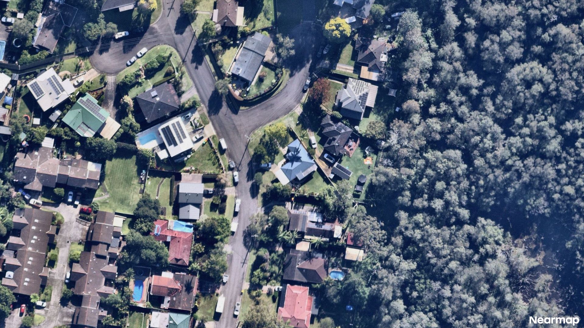 Vertical aerial view