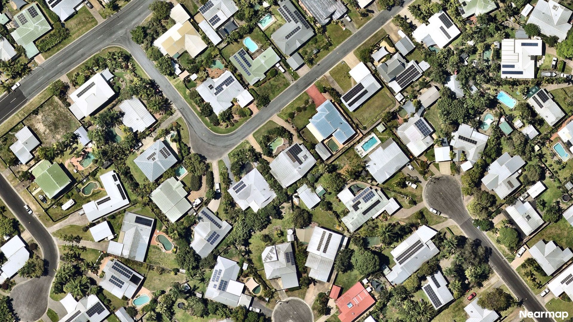 Vertical aerial view