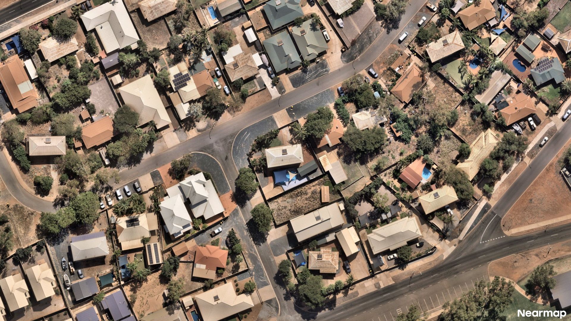 Vertical aerial view