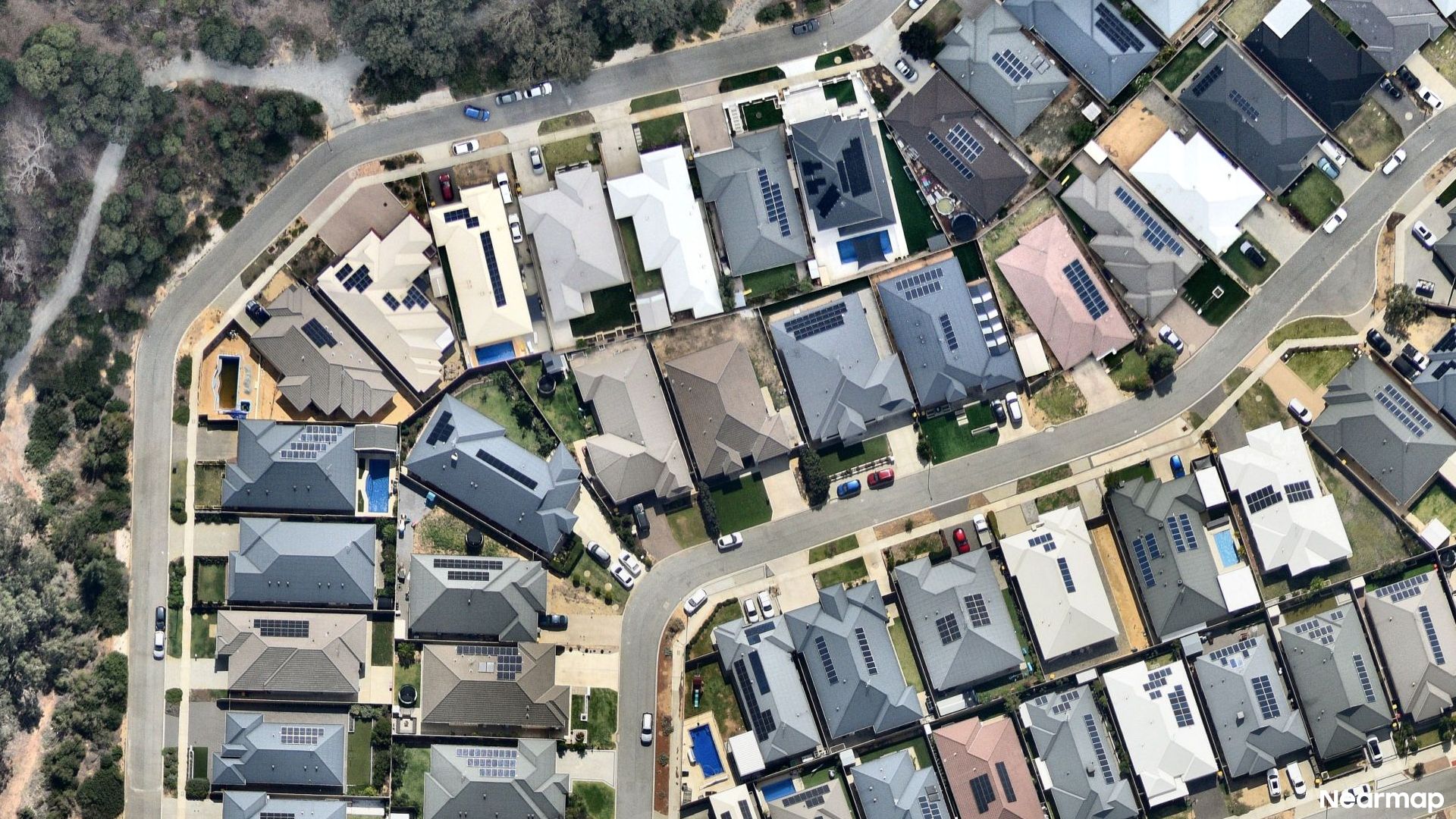 Vertical aerial view