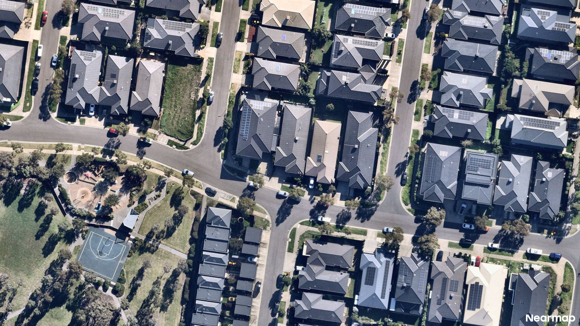 Vertical aerial view