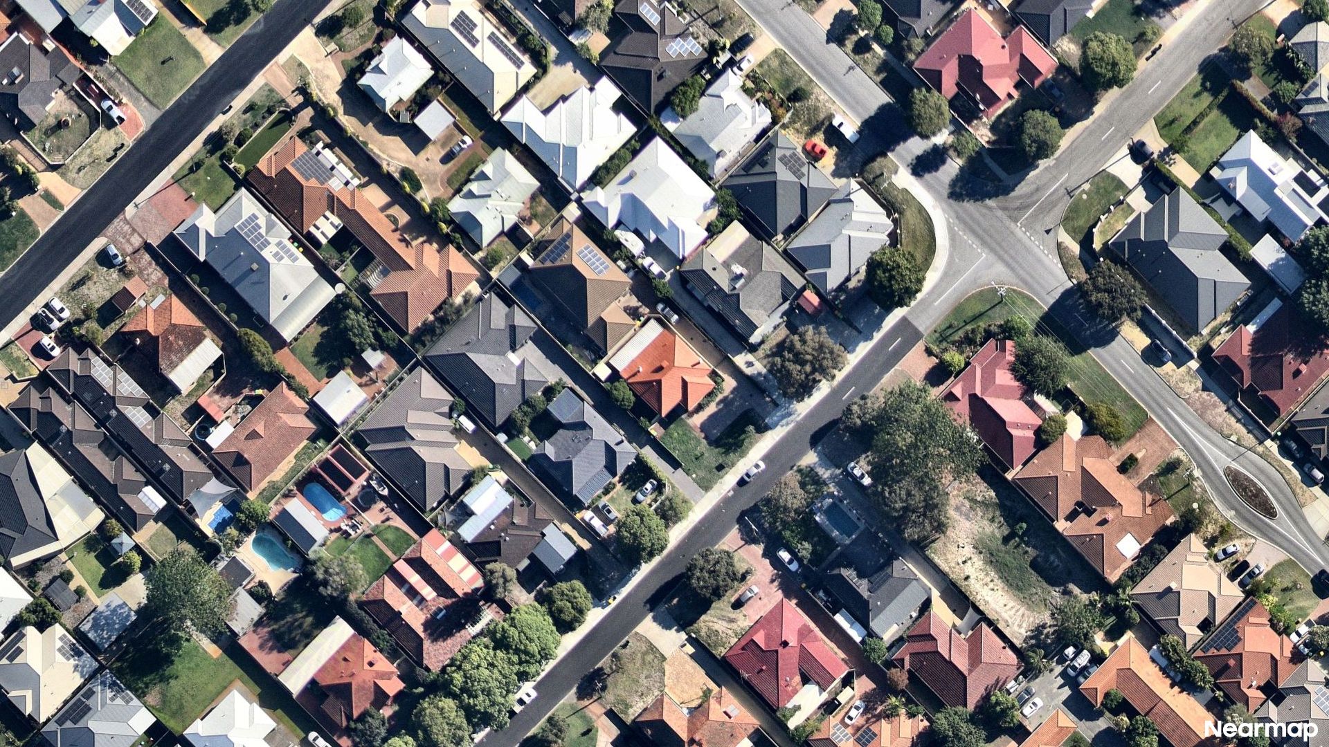 Vertical aerial view