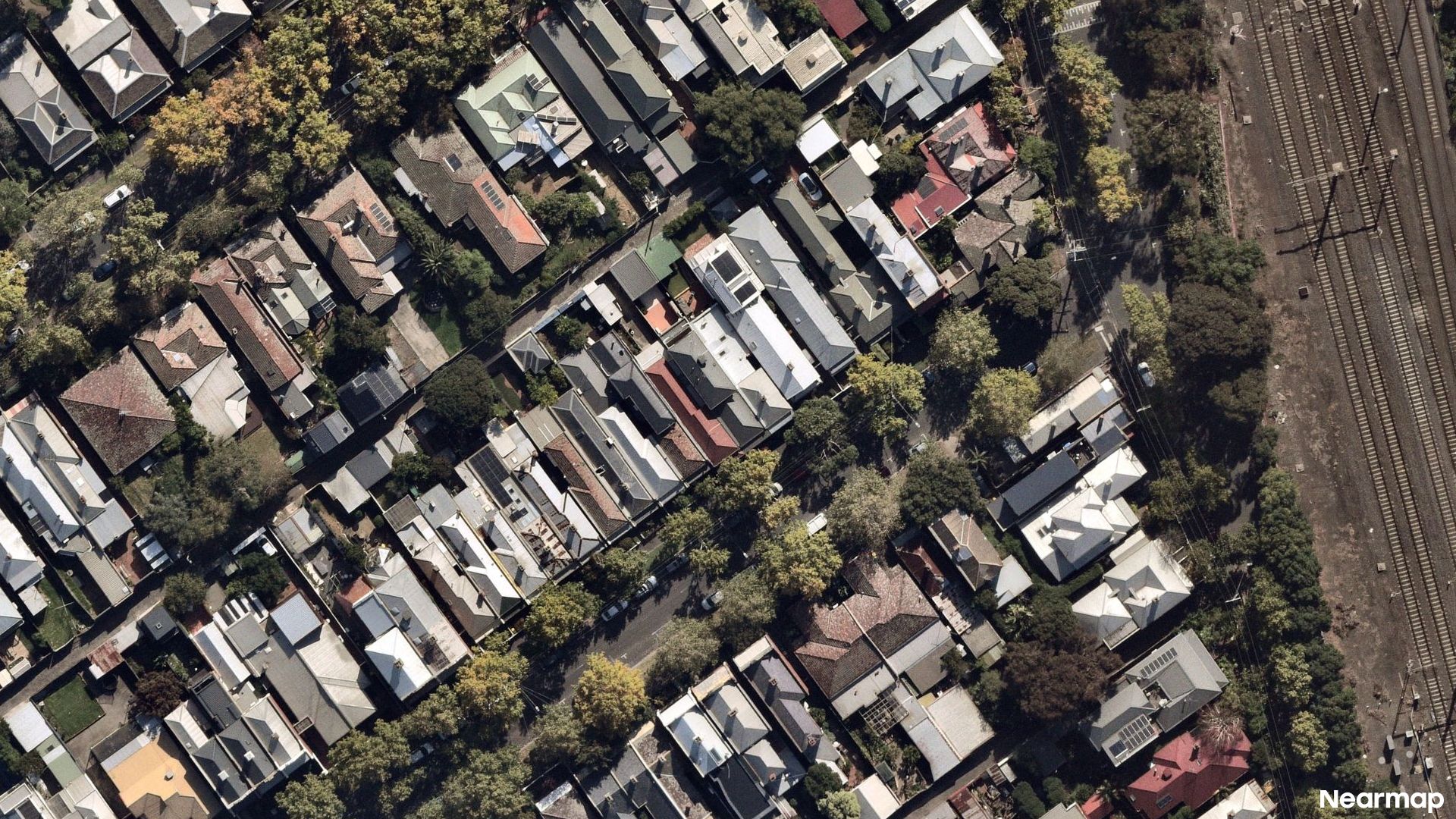 Vertical aerial view