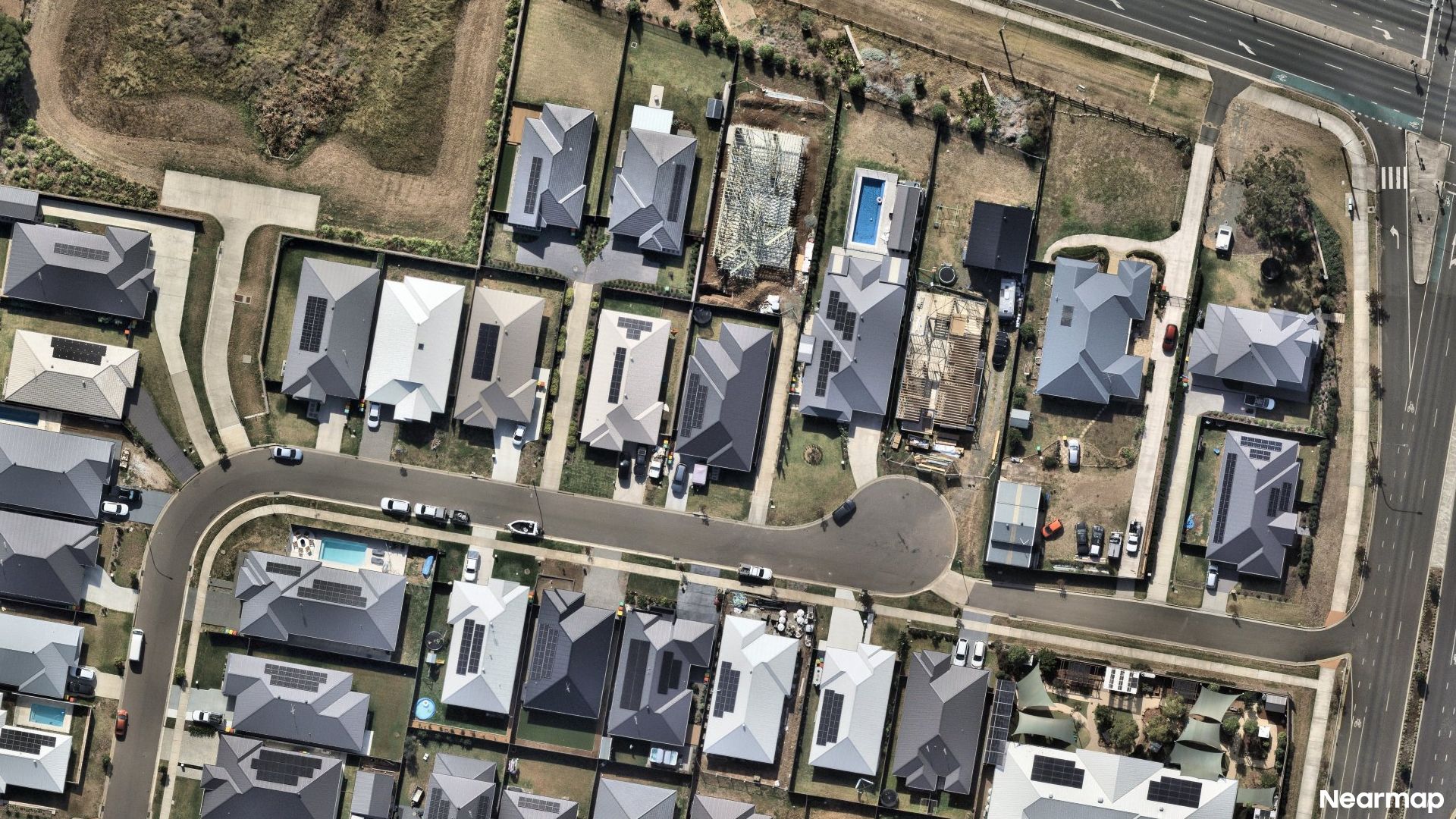 Vertical aerial view