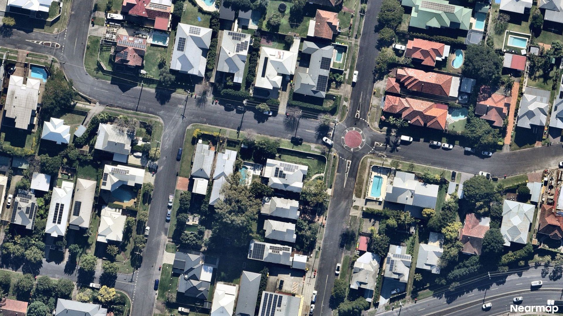 Vertical aerial view