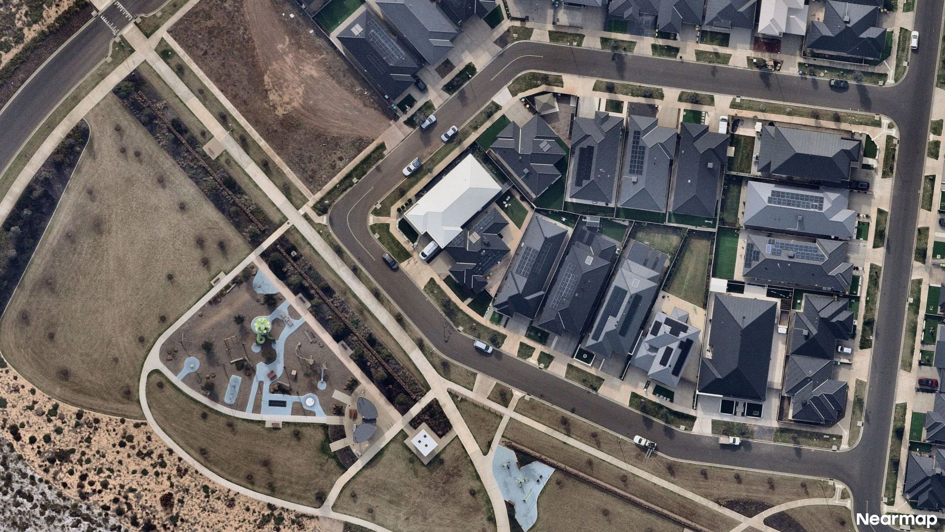 Vertical aerial view