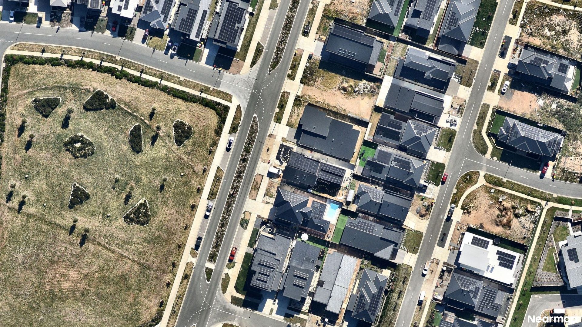 Vertical aerial view