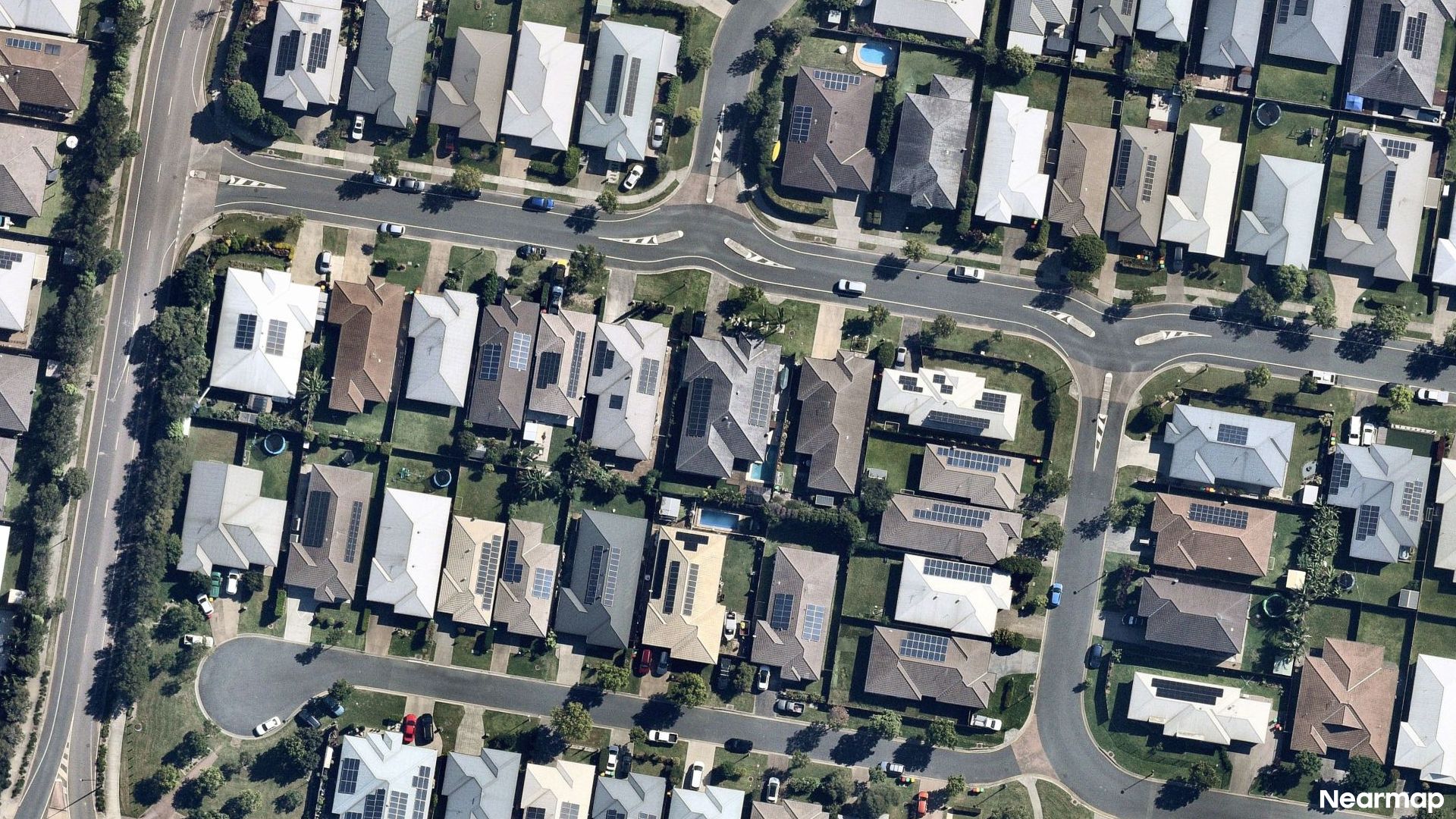 Vertical aerial view