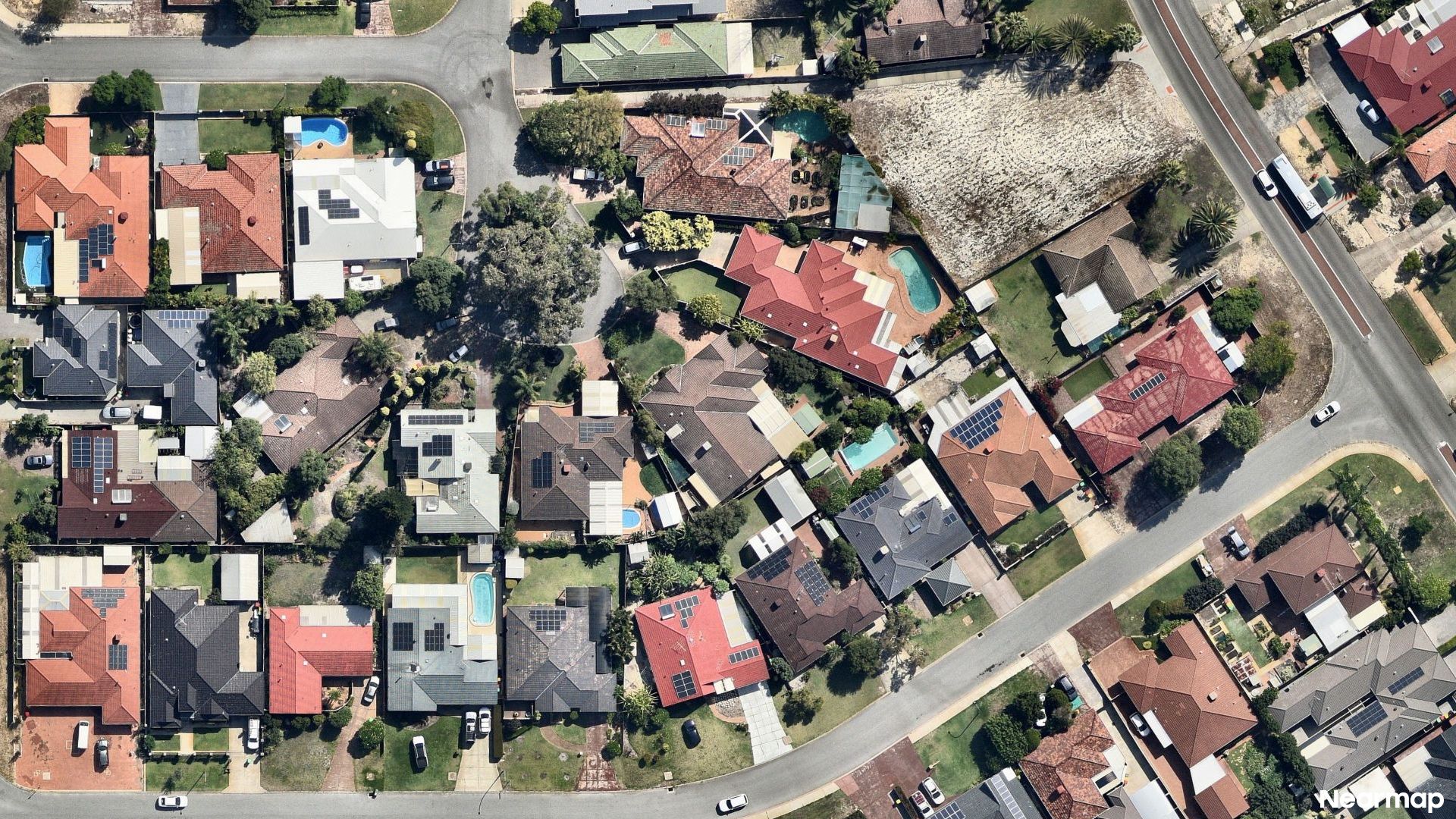 Vertical aerial view