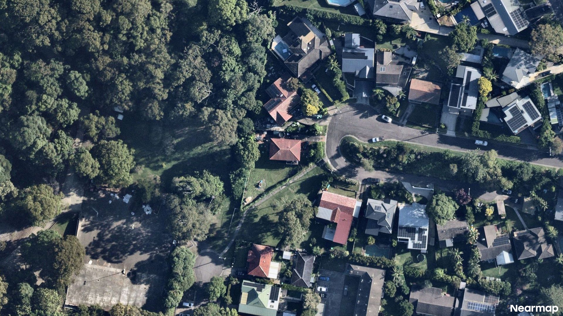 Vertical aerial view