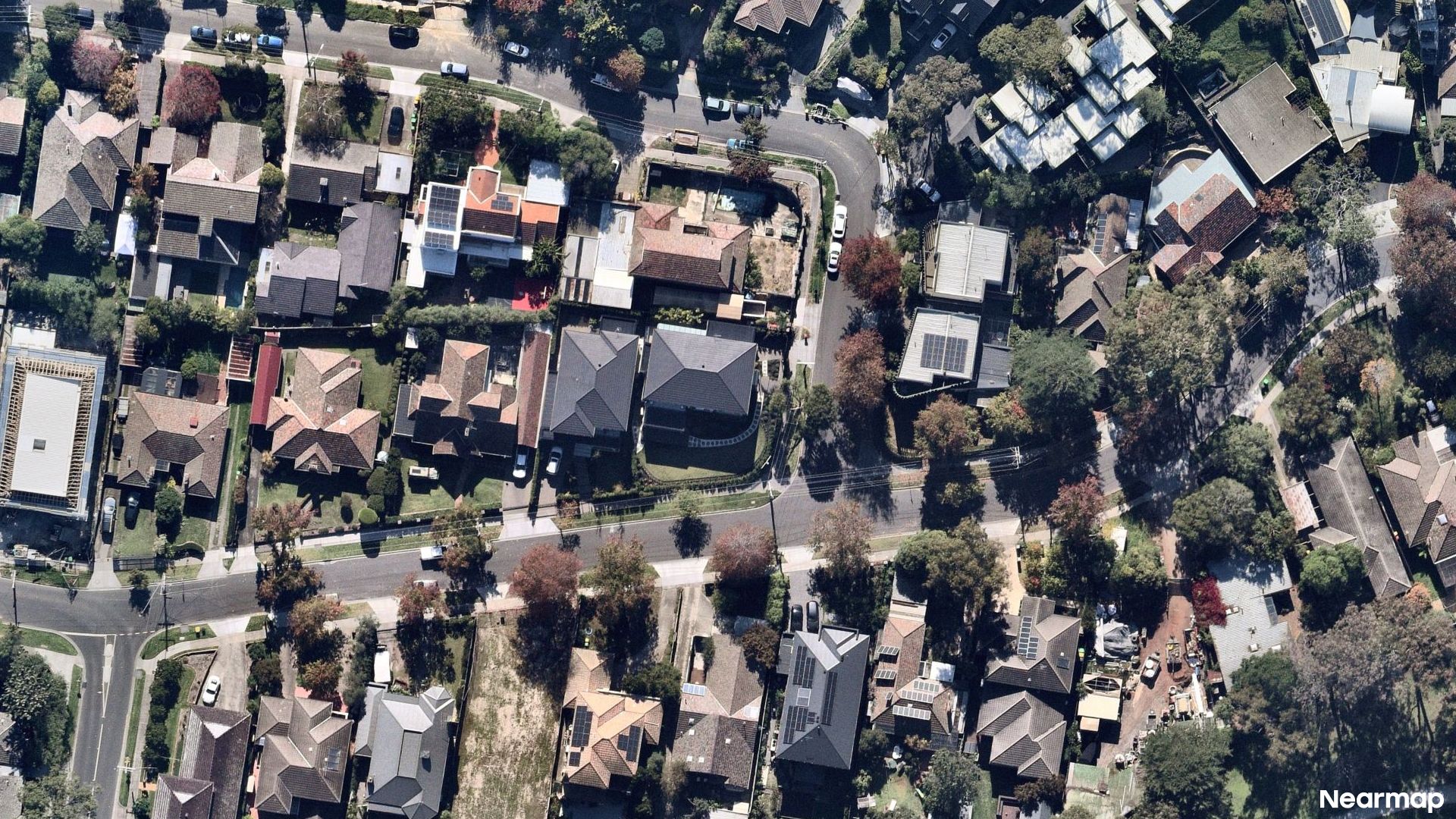 Vertical aerial view