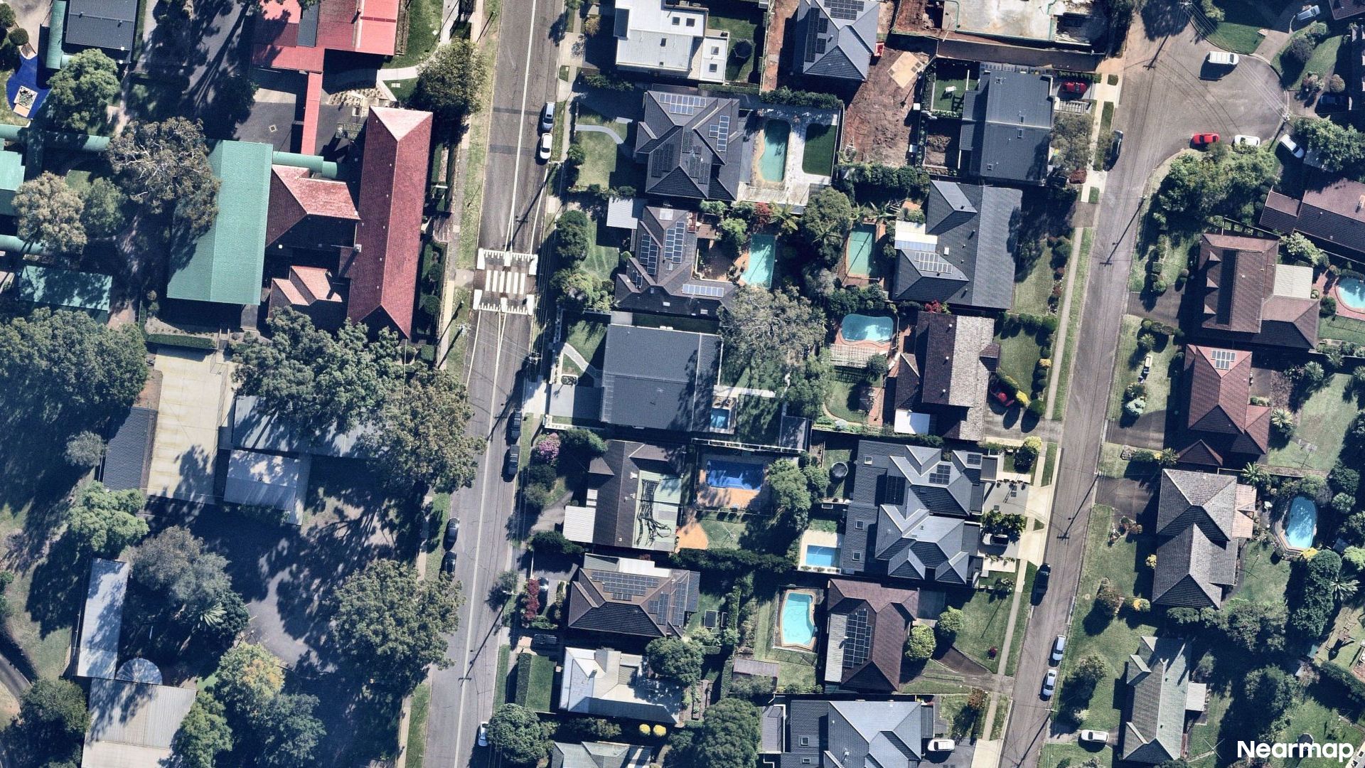 Vertical aerial view