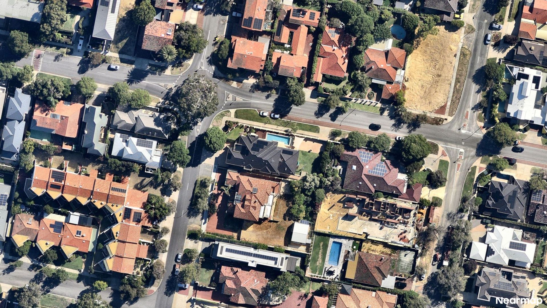 Vertical aerial view