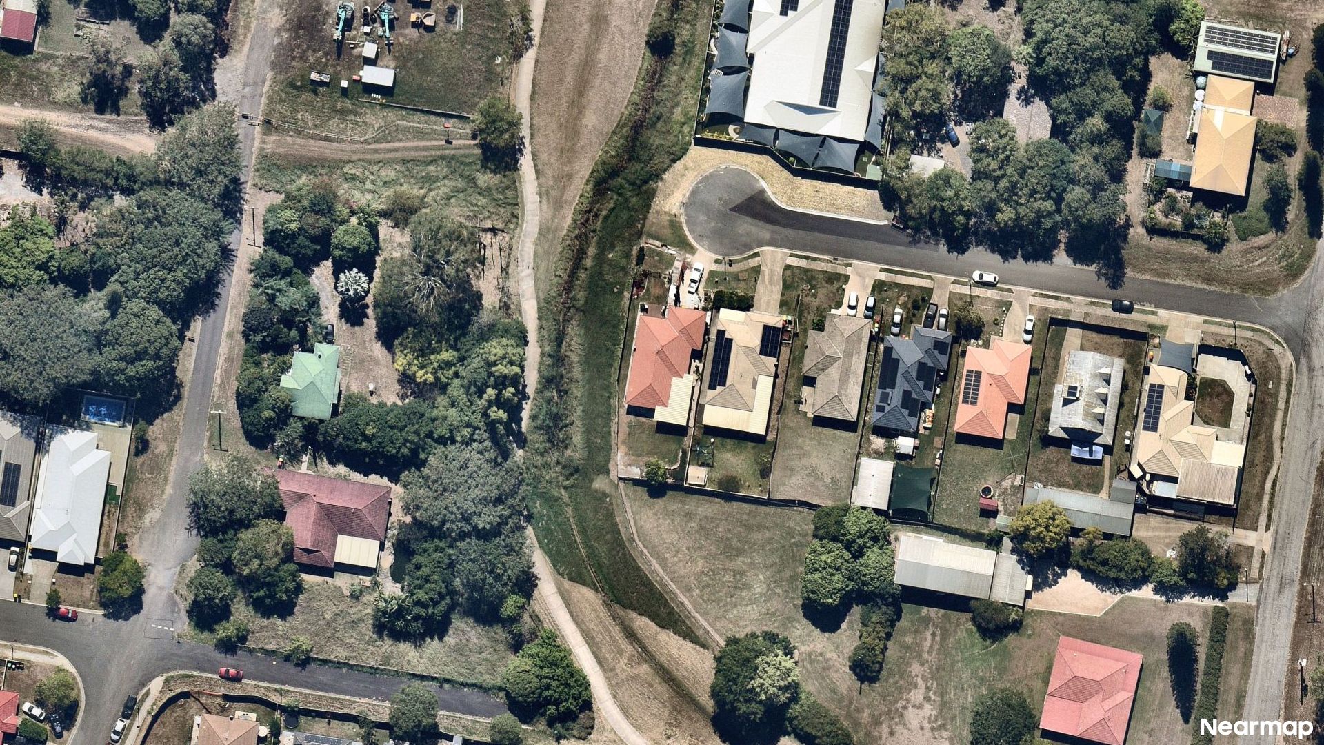 Vertical aerial view