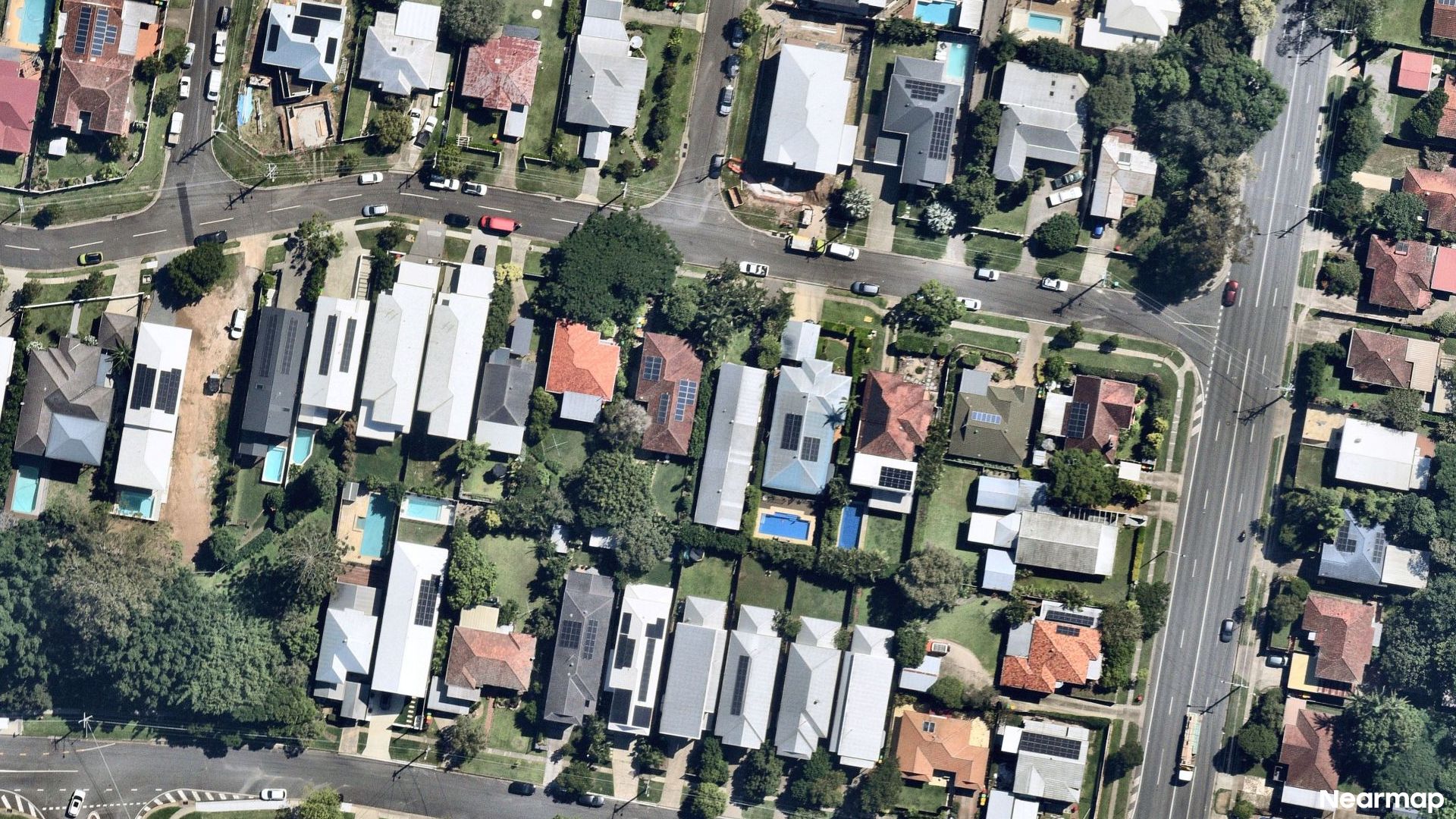 Vertical aerial view