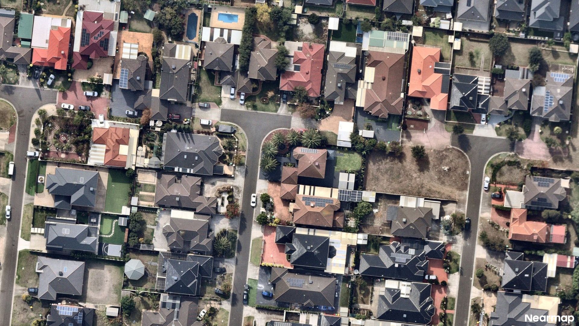 Vertical aerial view