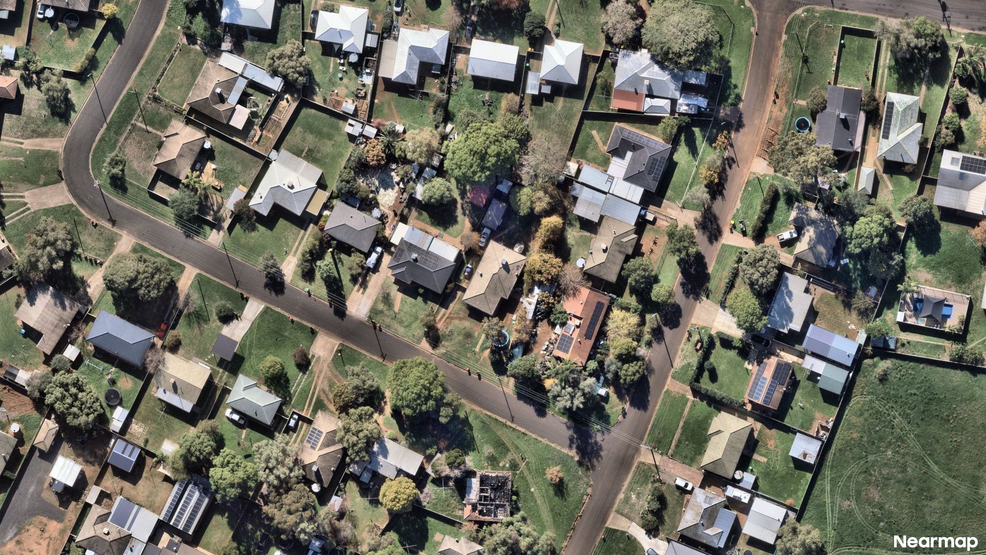 Vertical aerial view