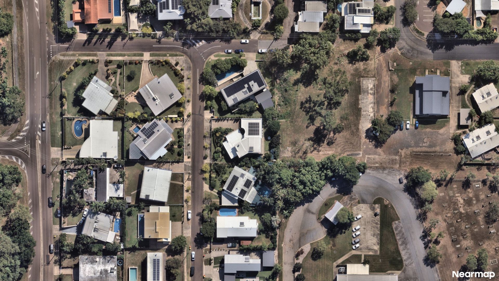 Vertical aerial view