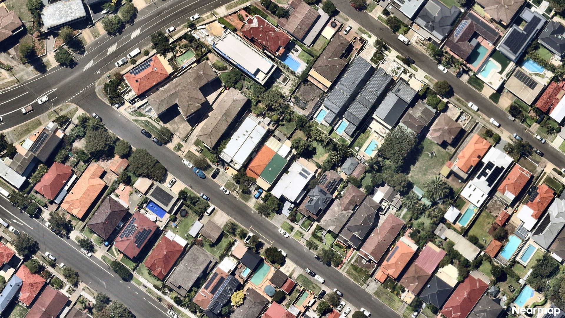 Vertical aerial view