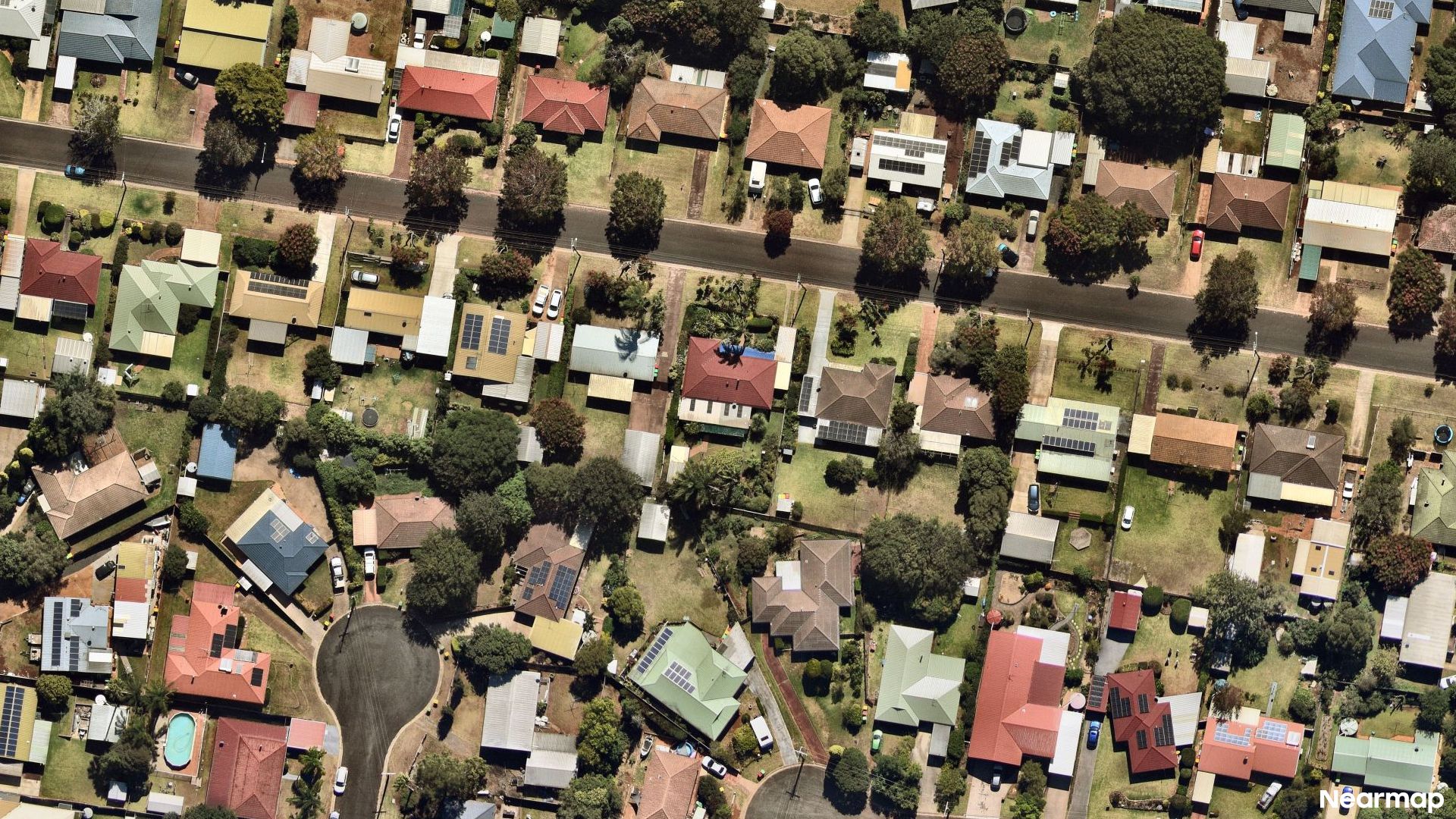Vertical aerial view