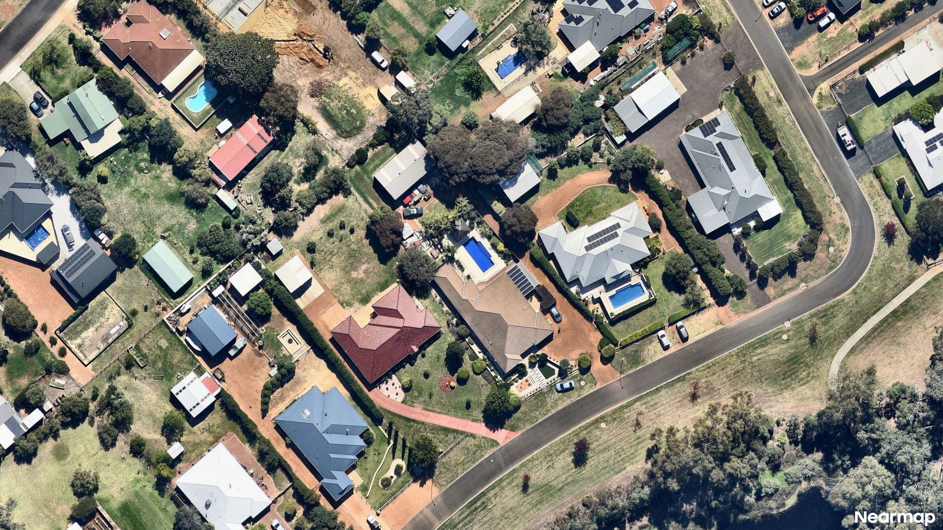 Vertical aerial view