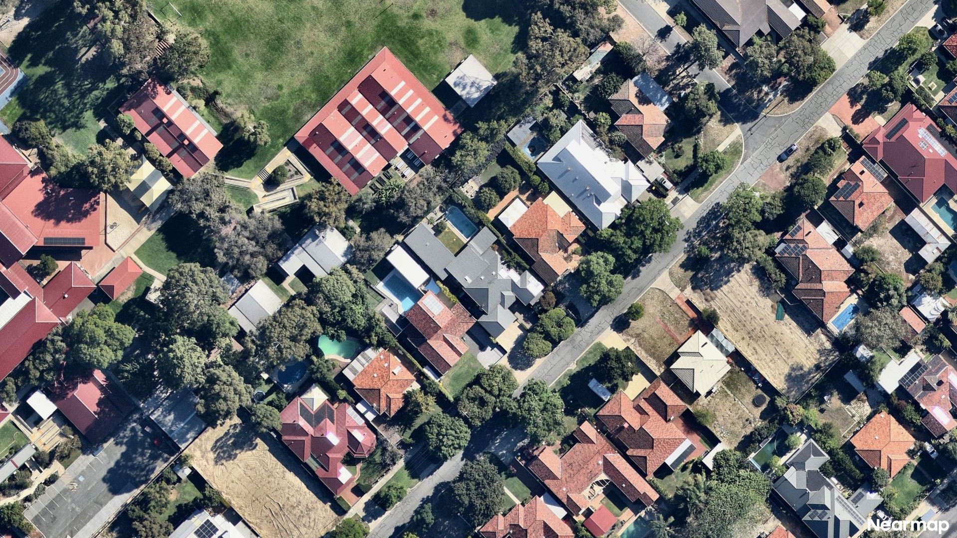 Vertical aerial view