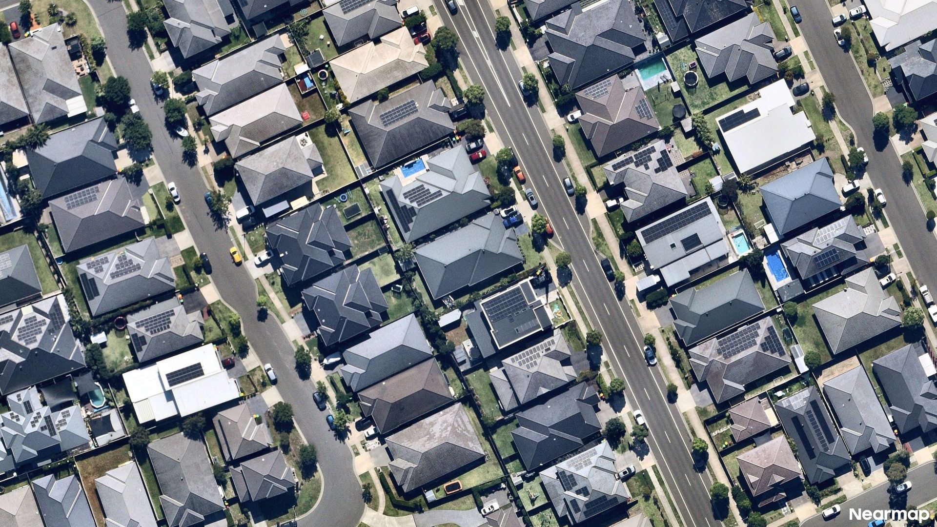 Vertical aerial view