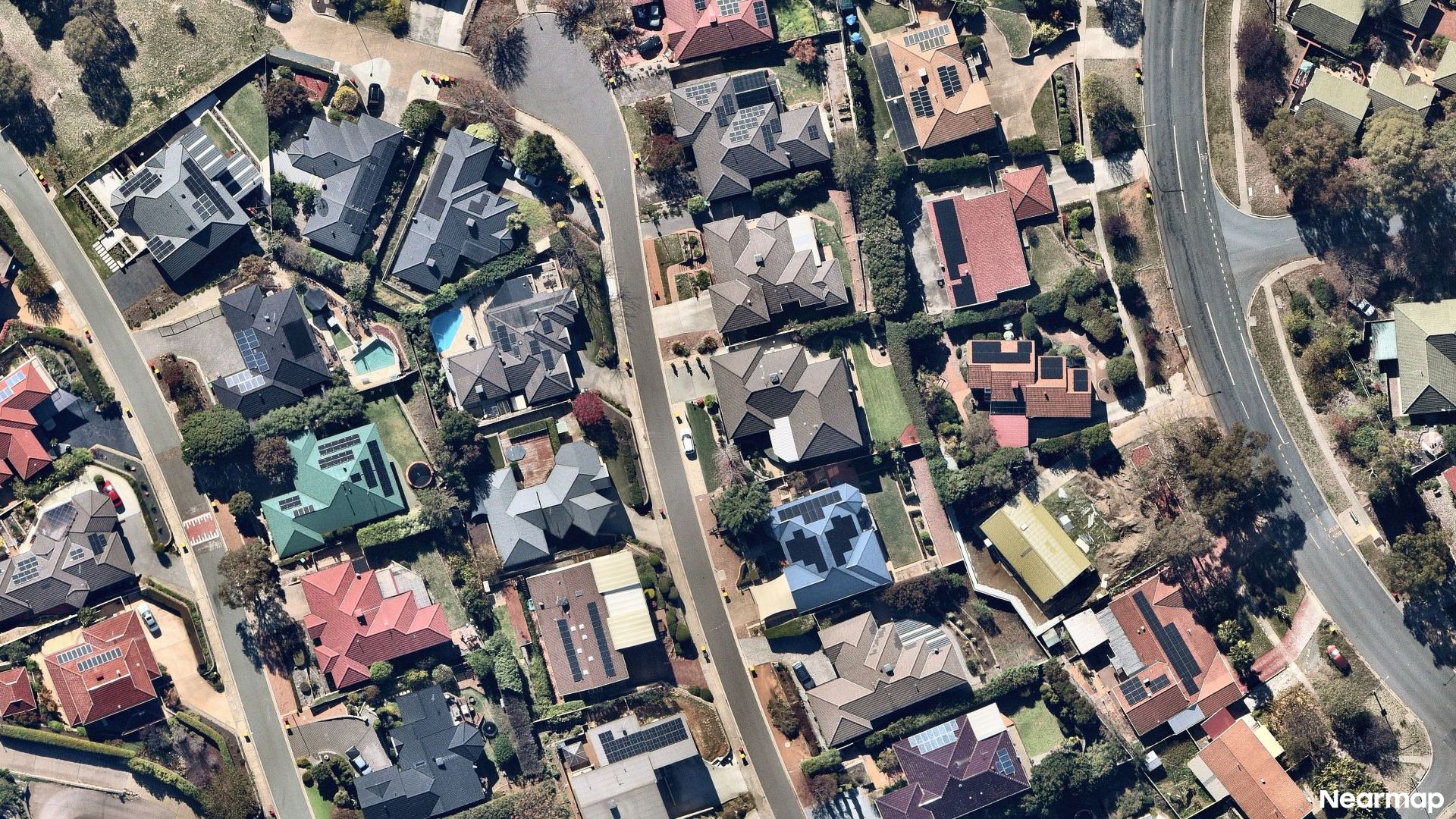 Vertical aerial view