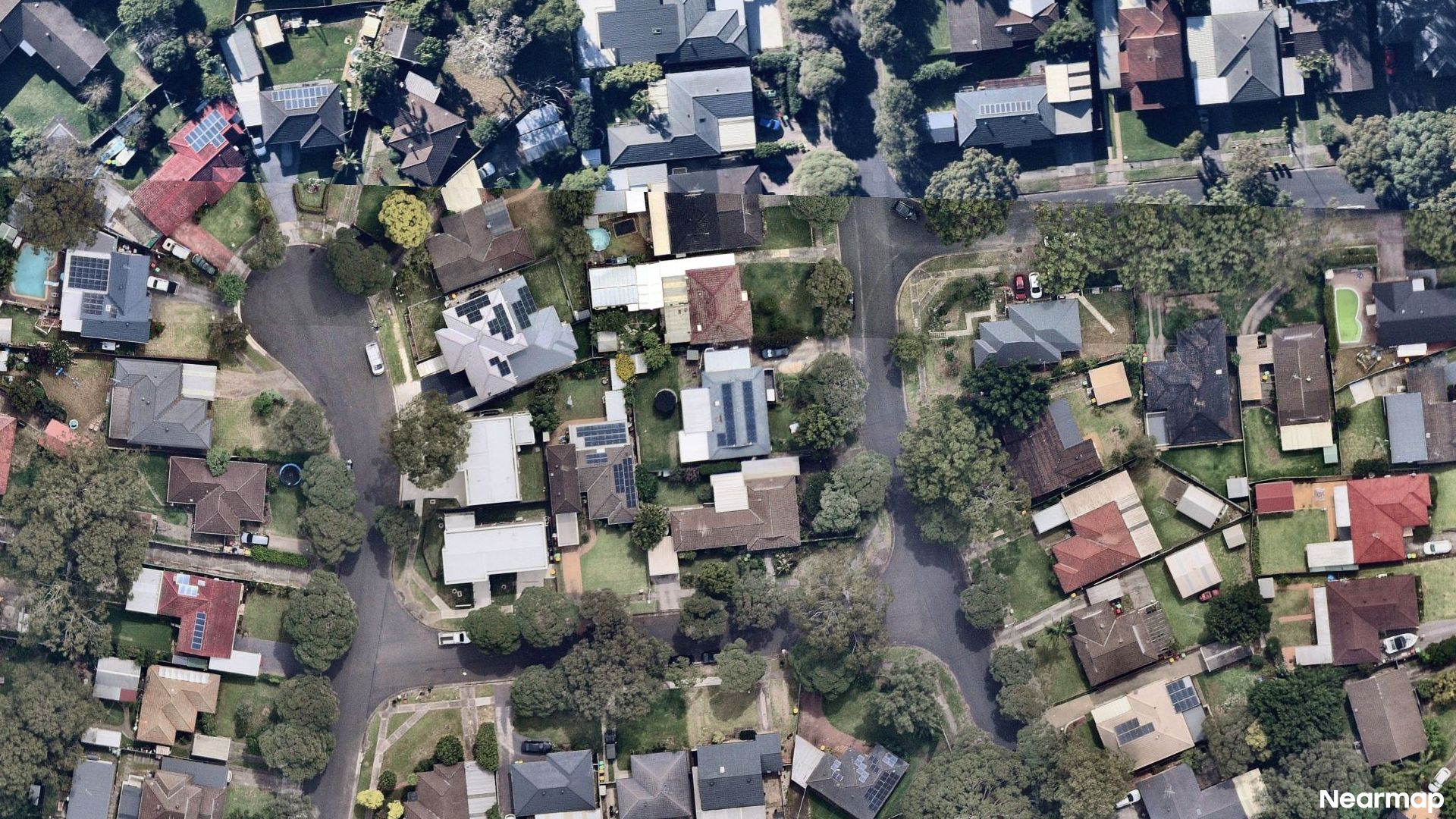 Vertical aerial view
