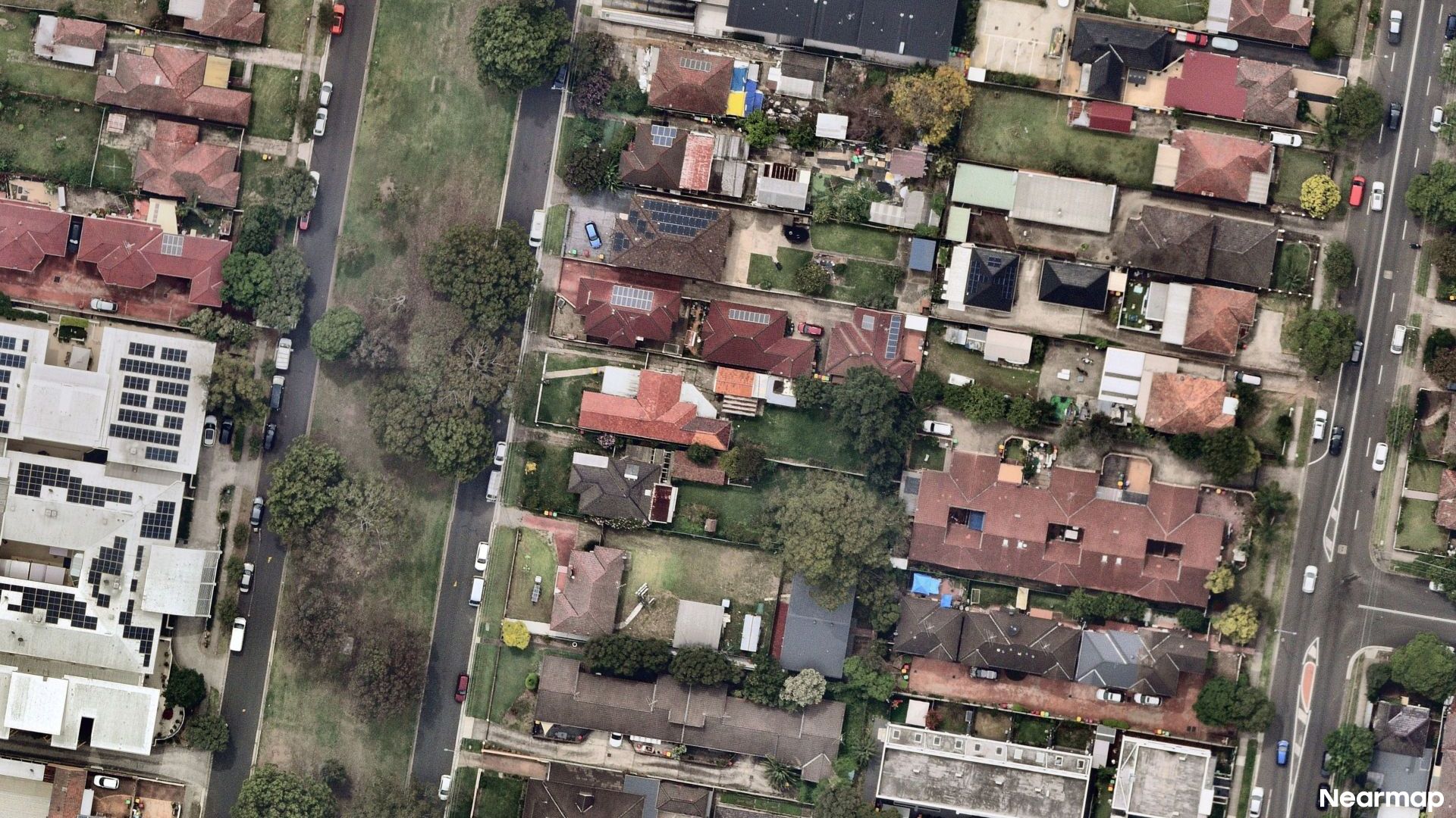 Vertical aerial view