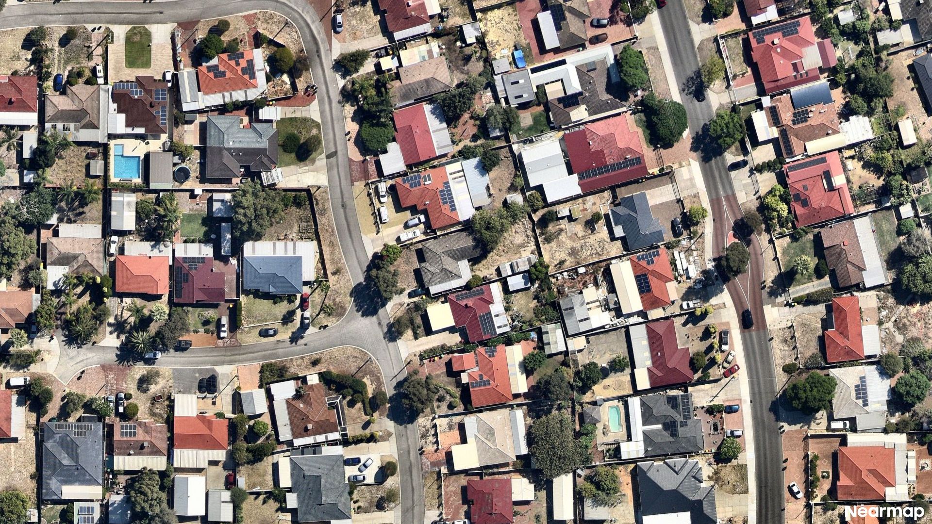 Vertical aerial view
