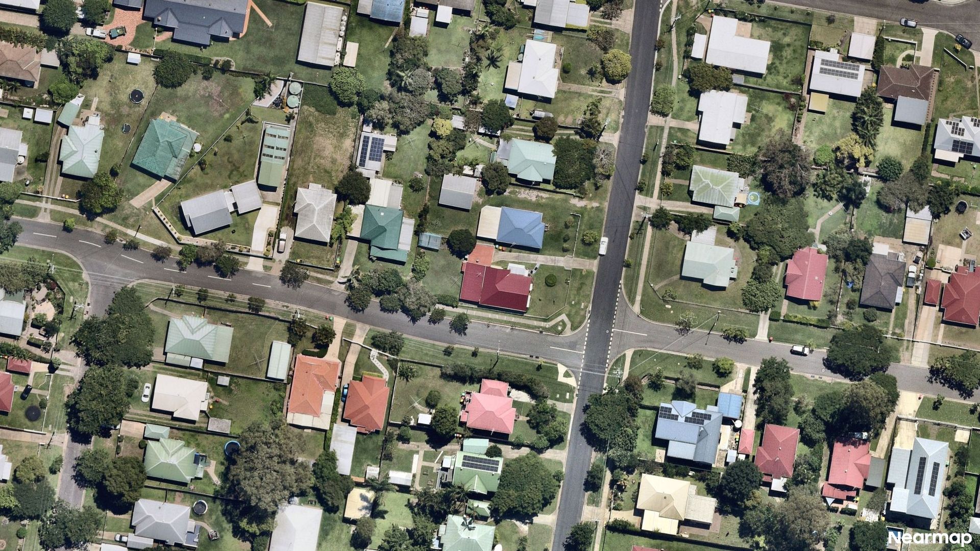 Vertical aerial view