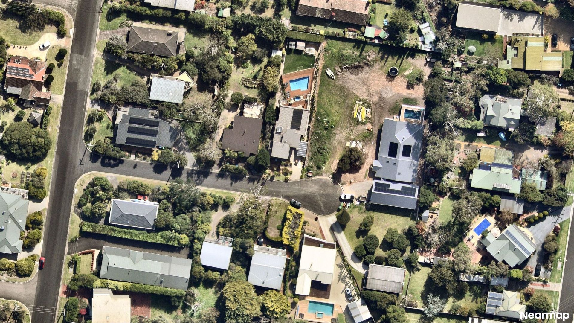 Vertical aerial view