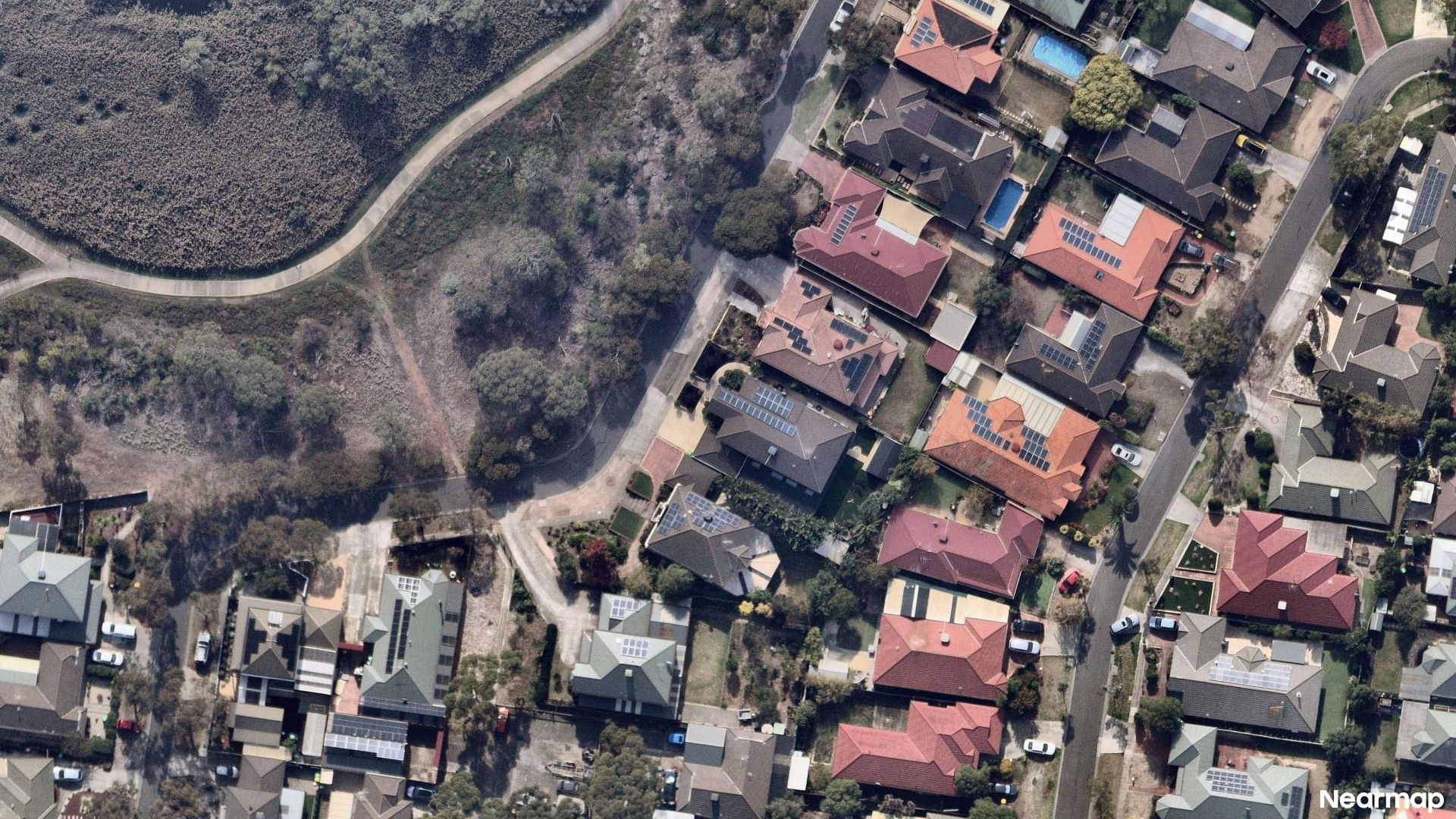 Vertical aerial view