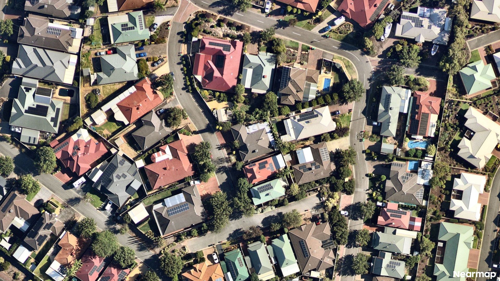 Vertical aerial view
