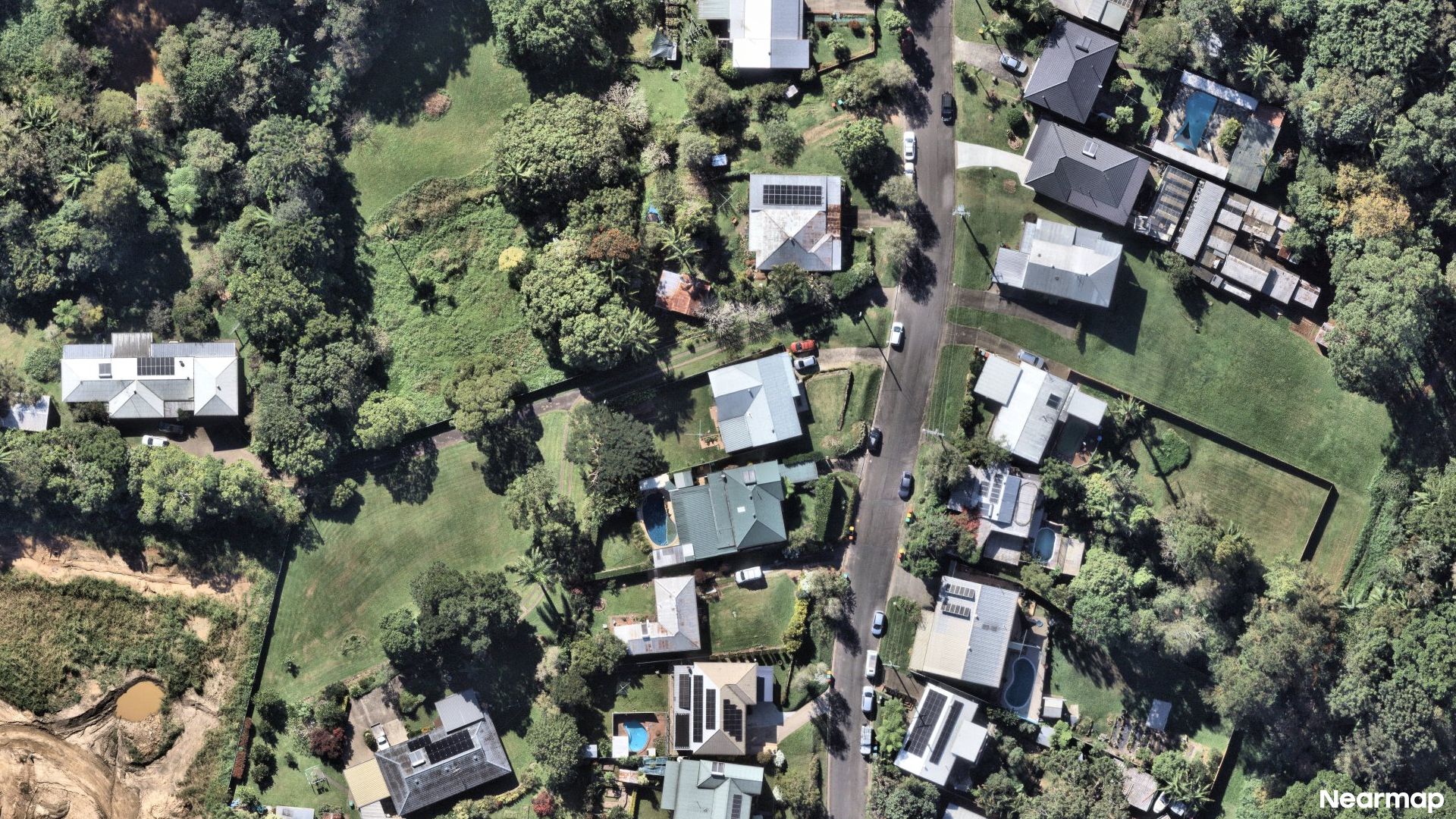 Vertical aerial view
