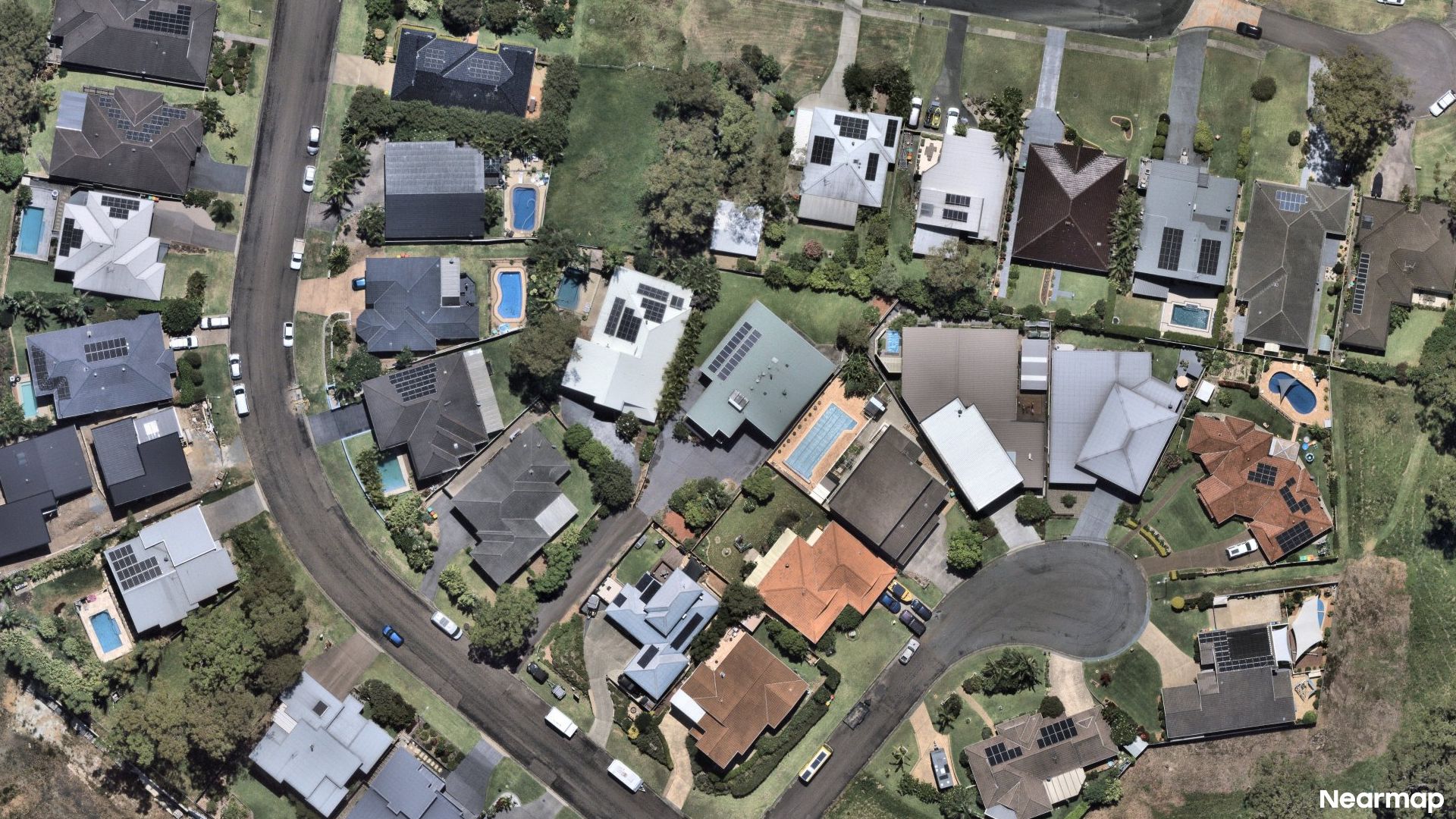 Vertical aerial view