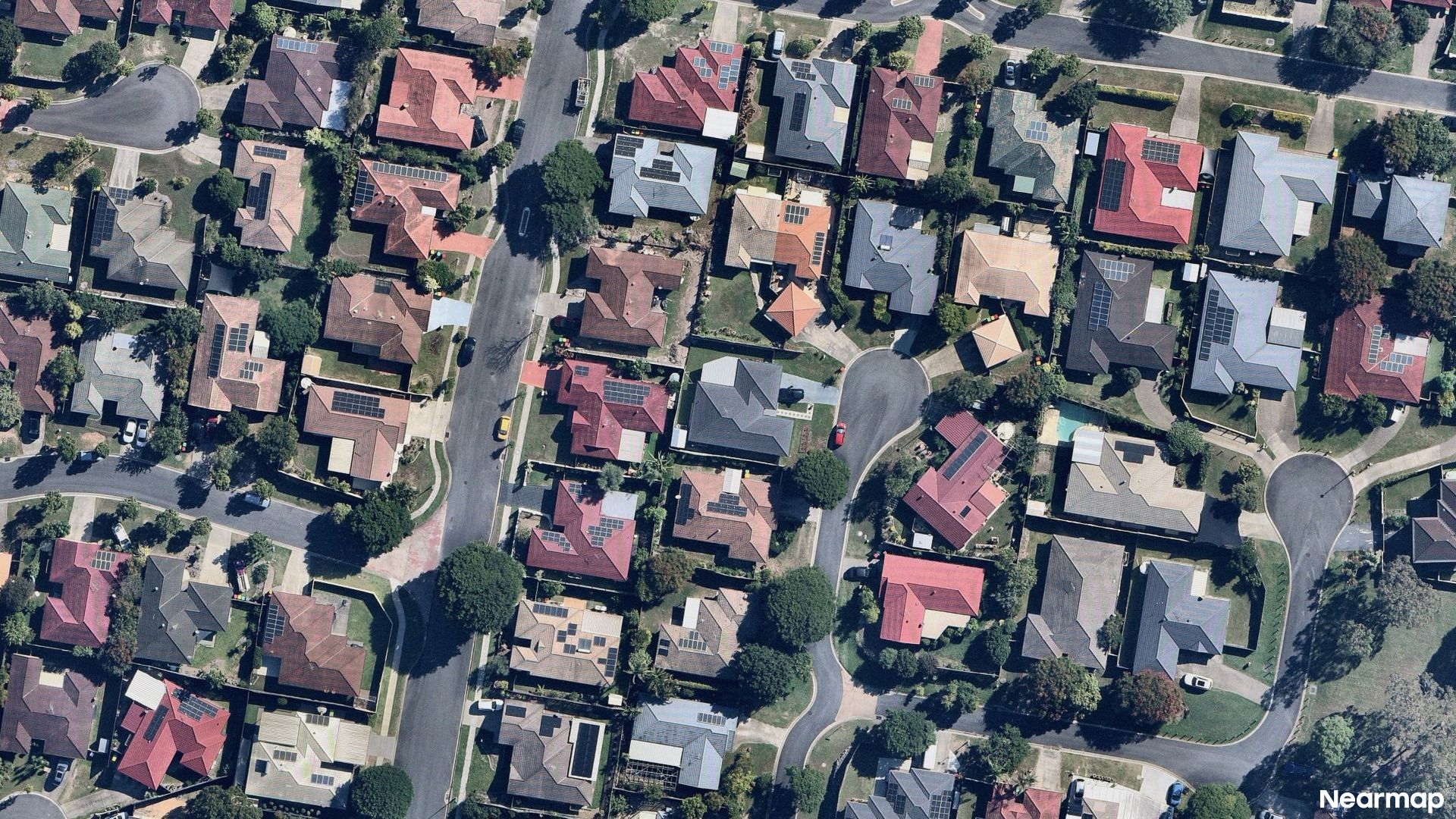 Vertical aerial view