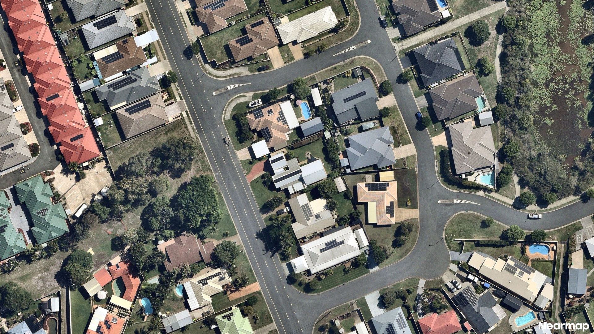 Vertical aerial view