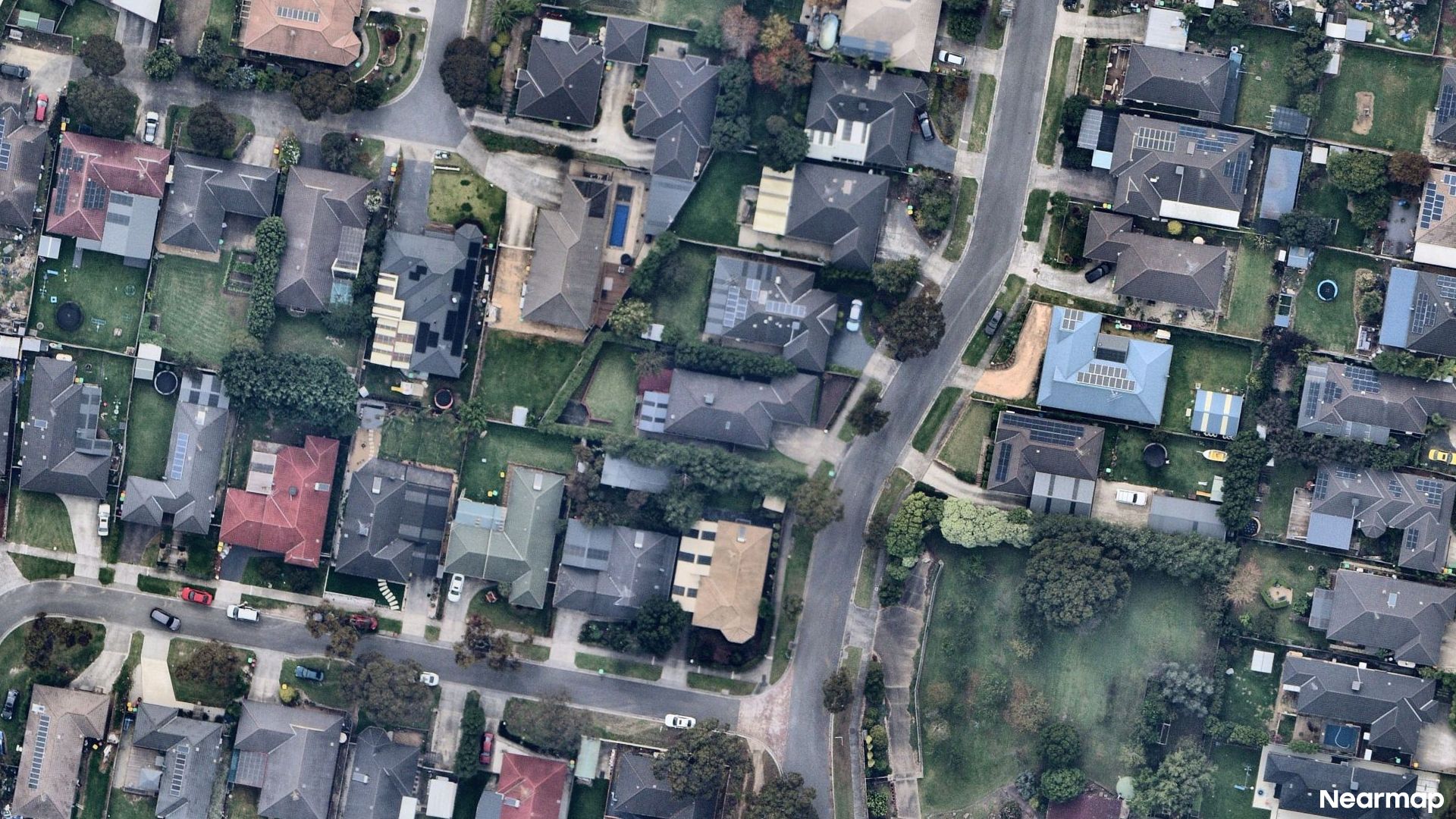 Vertical aerial view