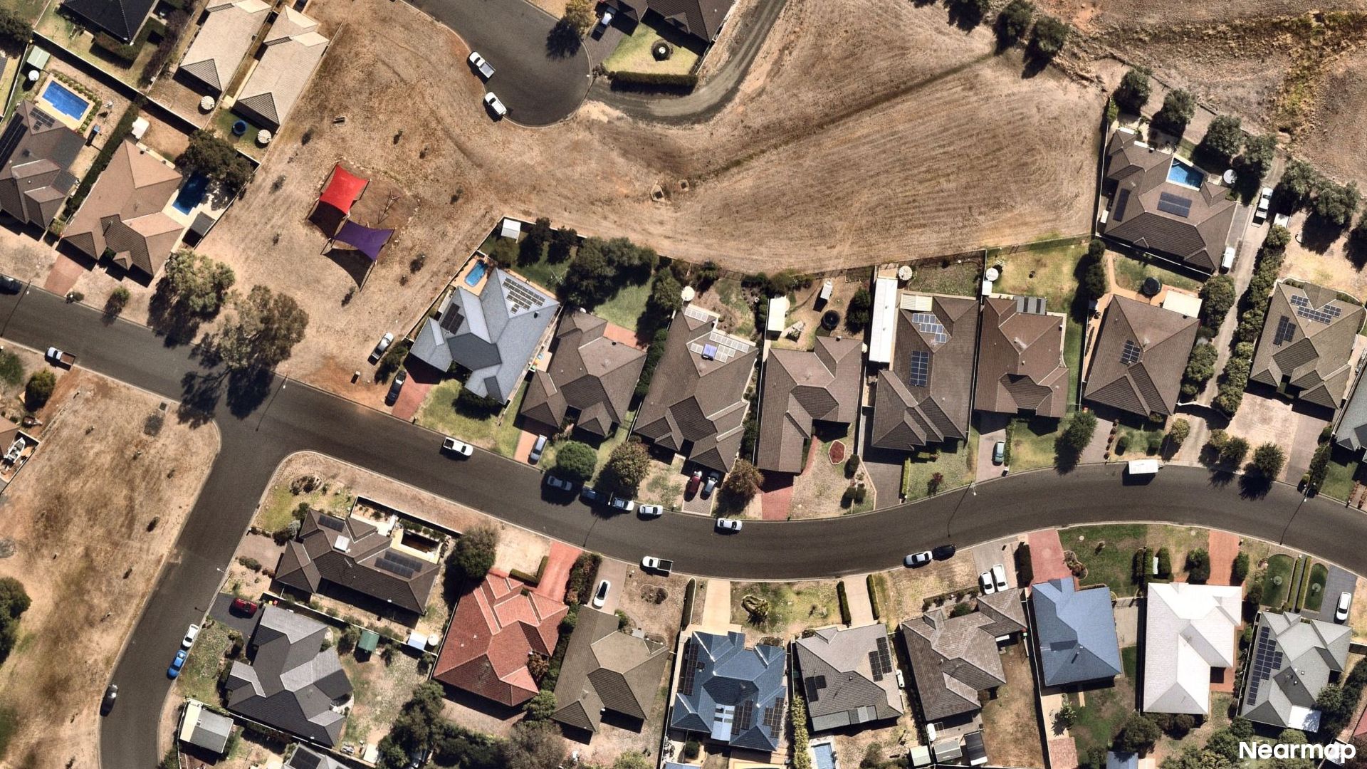 Vertical aerial view