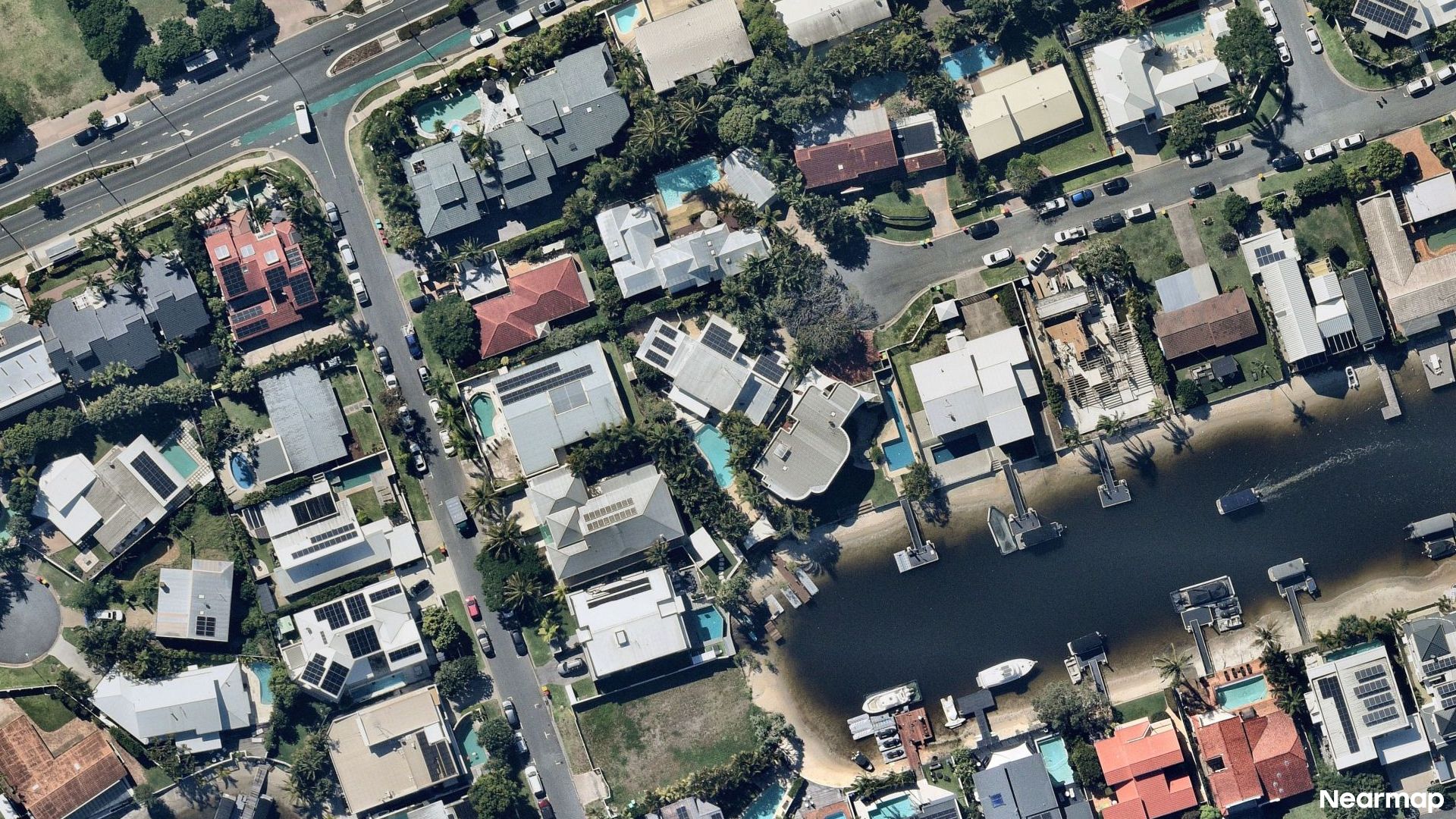 Vertical aerial view