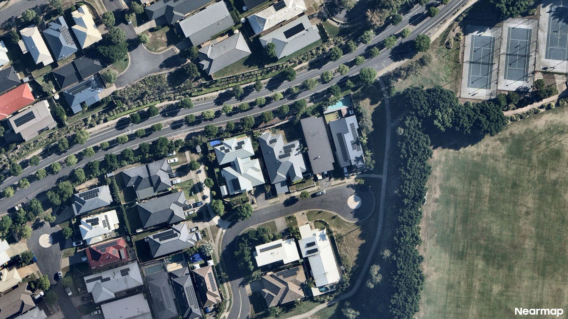 Vertical aerial view