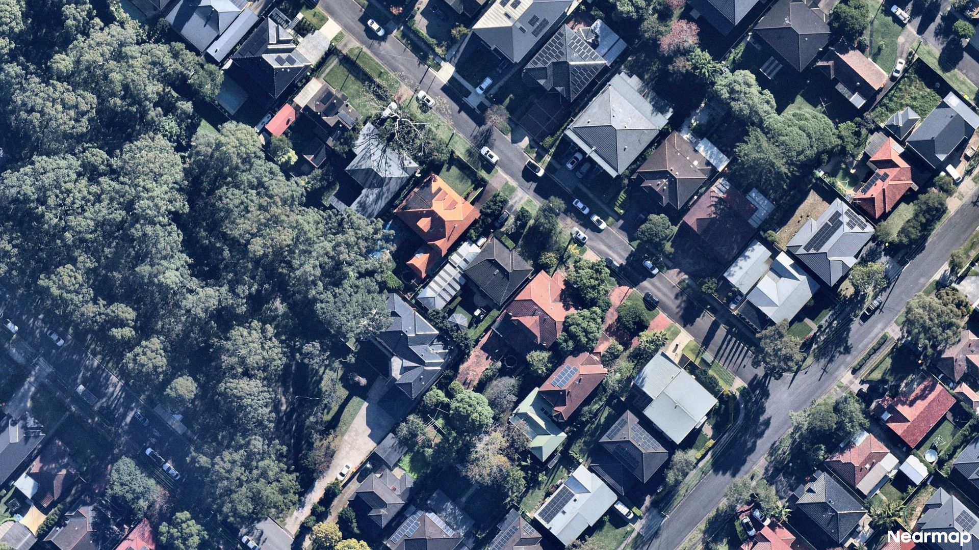 Vertical aerial view